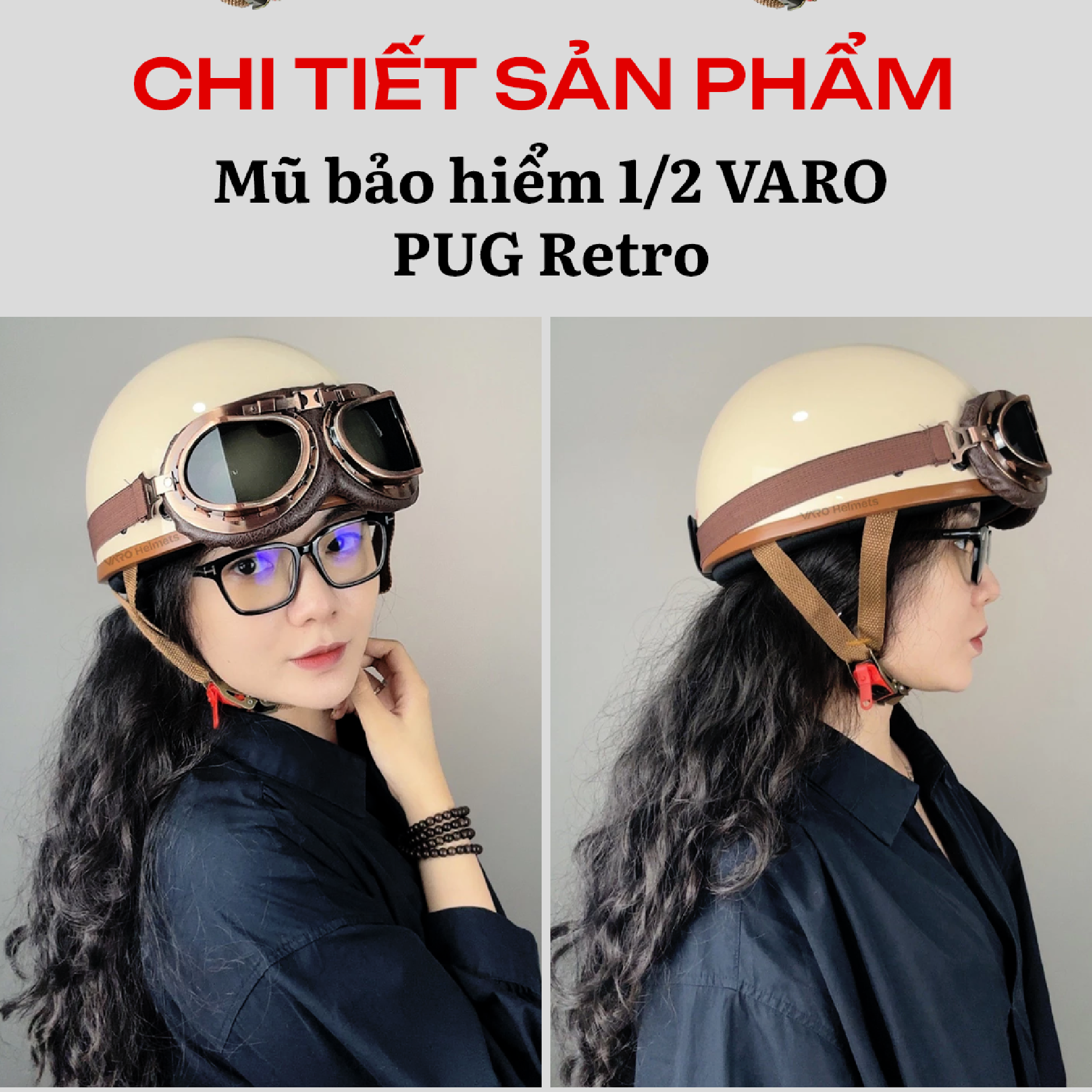 Mũ VARO PUG Chất Liệu