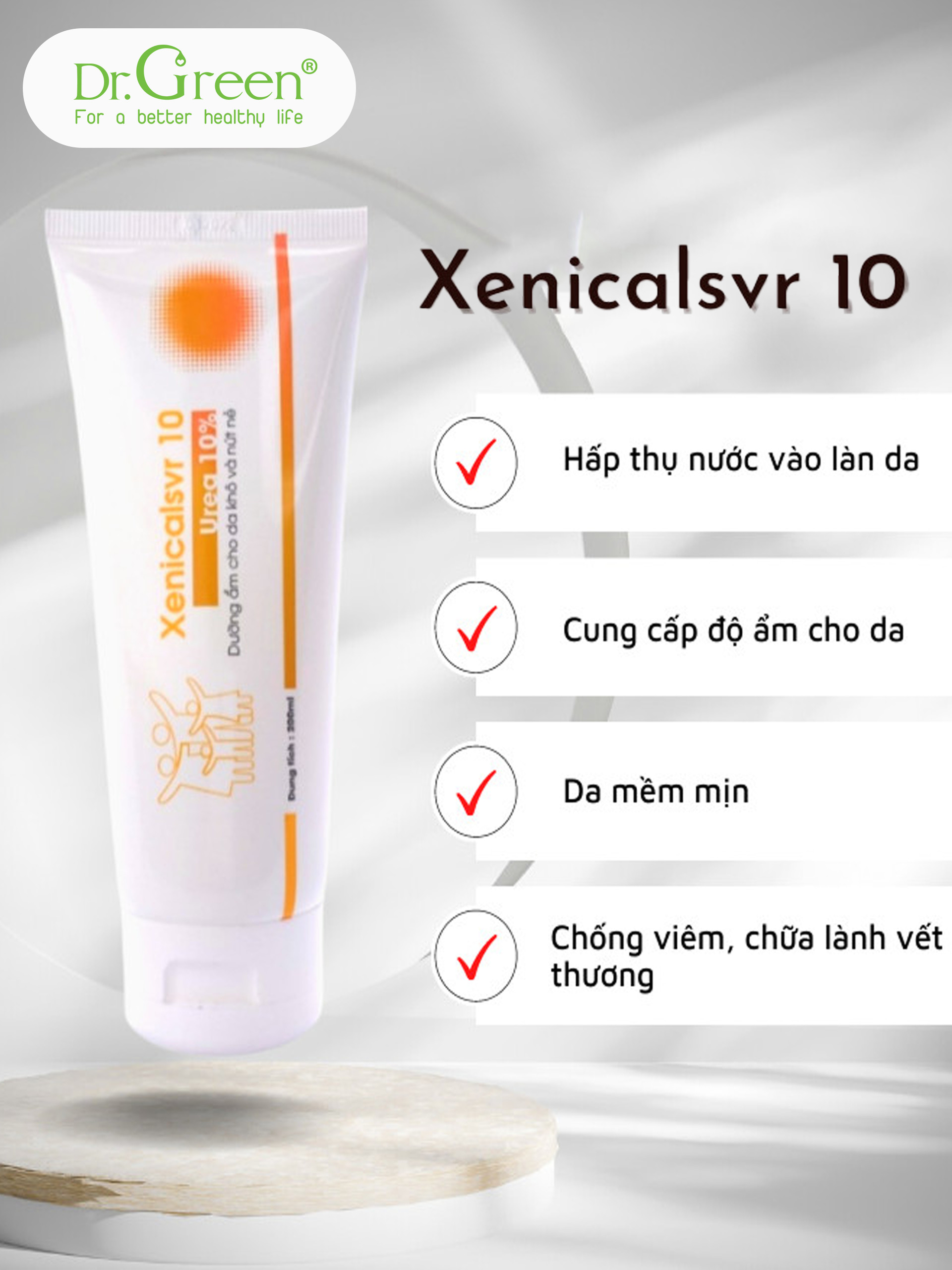 Mô tả Kem dưỡng ẩm dành cho da khô, nứt nẻ XenicalSVR 10 - 200ml - Xenical SVR10 | Dr.Green | - 1