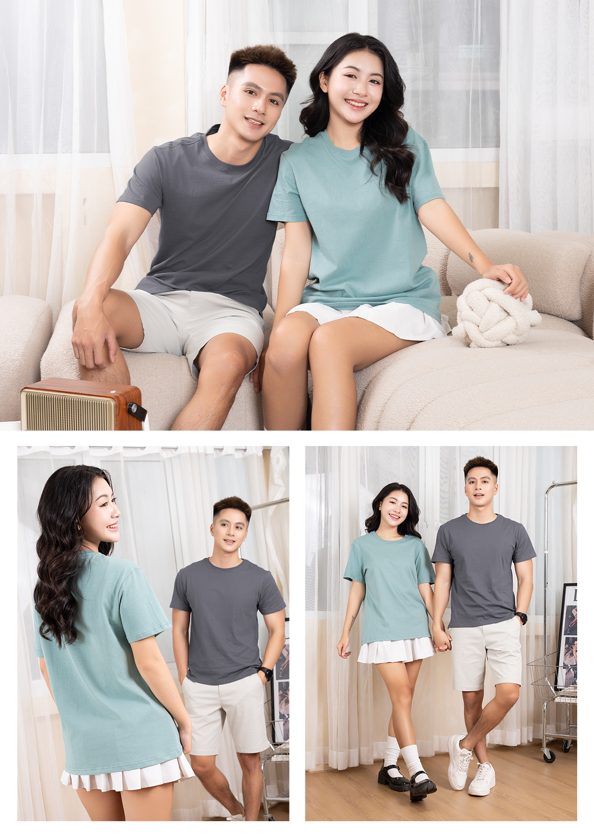 Phối đồ Áo Thun Nam GUZADO GTS05 năng động