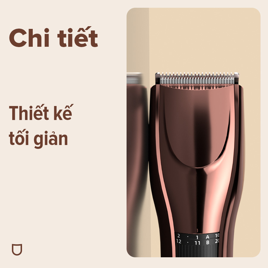 Mô tả Tông đơ cắt tóc điện COCLEAR HC5210, cổng Type-C, lưỡi dao góc nhọn tự mài, 20 mức điều chỉnh. Bảo hành một năm - 9