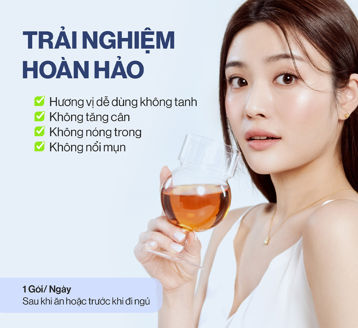 Mô tả 2 Nước Uống Collagen Gilaa Siêu Phân Tử 300da Trẻ Hóa (20g x 30 Gói) - 8