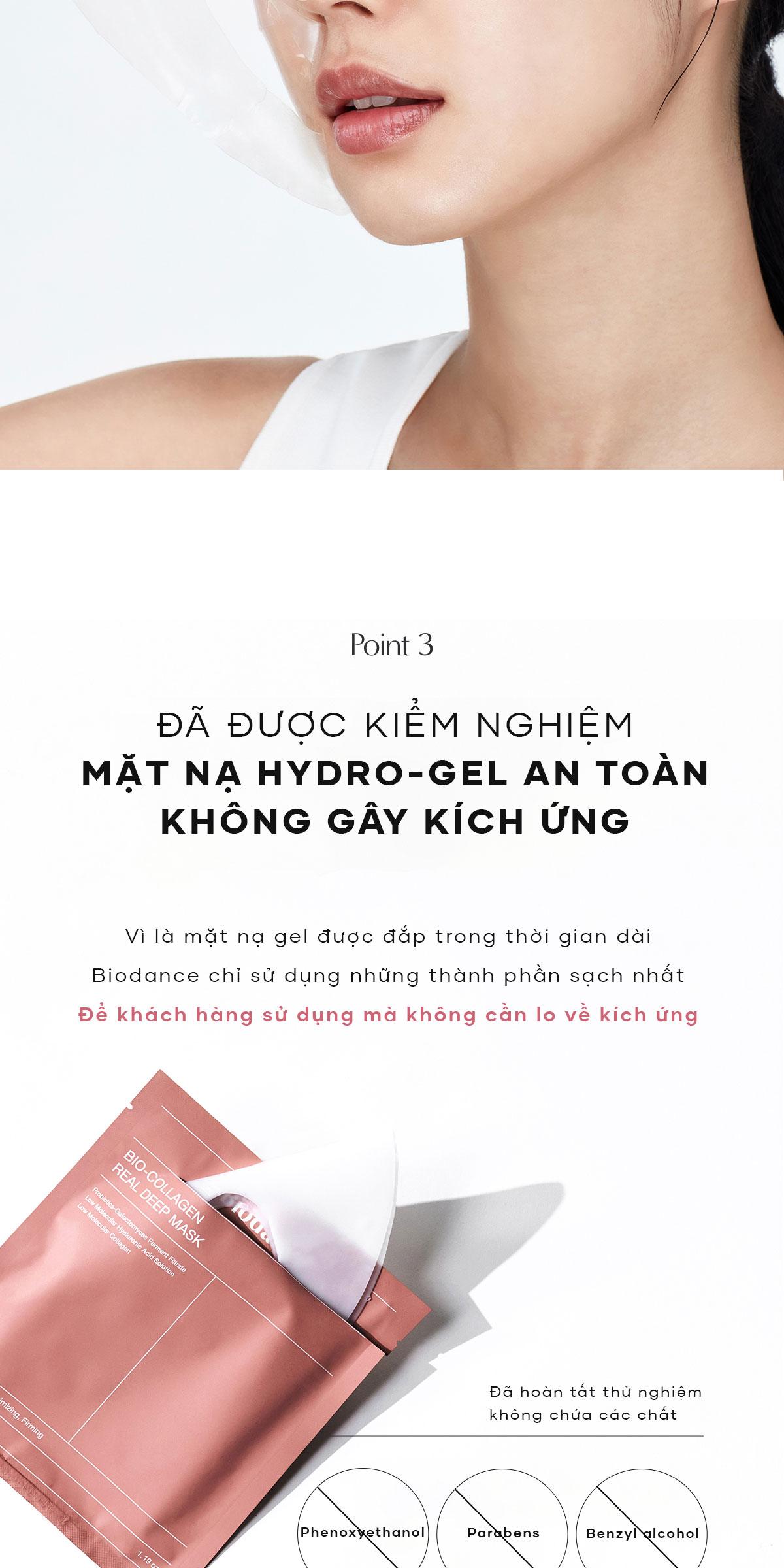 Mô tả BIODANCE Mặt Nạ Thạch Collagen Cấp Ẩm Thu Nhỏ Lỗ Chân Lông Hydro-gel Mask 34g - 7