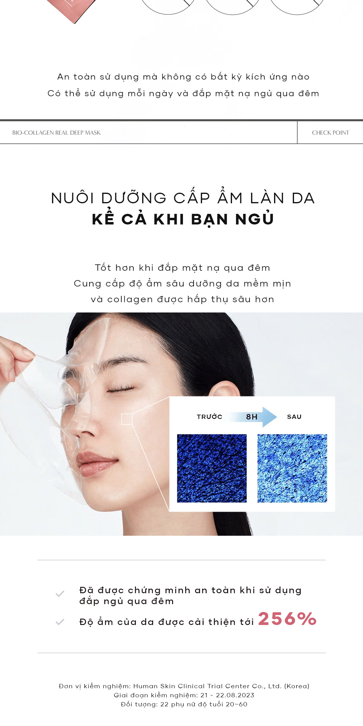 Mô tả BIODANCE Mặt Nạ Thạch Collagen Cấp Ẩm Thu Nhỏ Lỗ Chân Lông Hydro-gel Mask 34g - 8