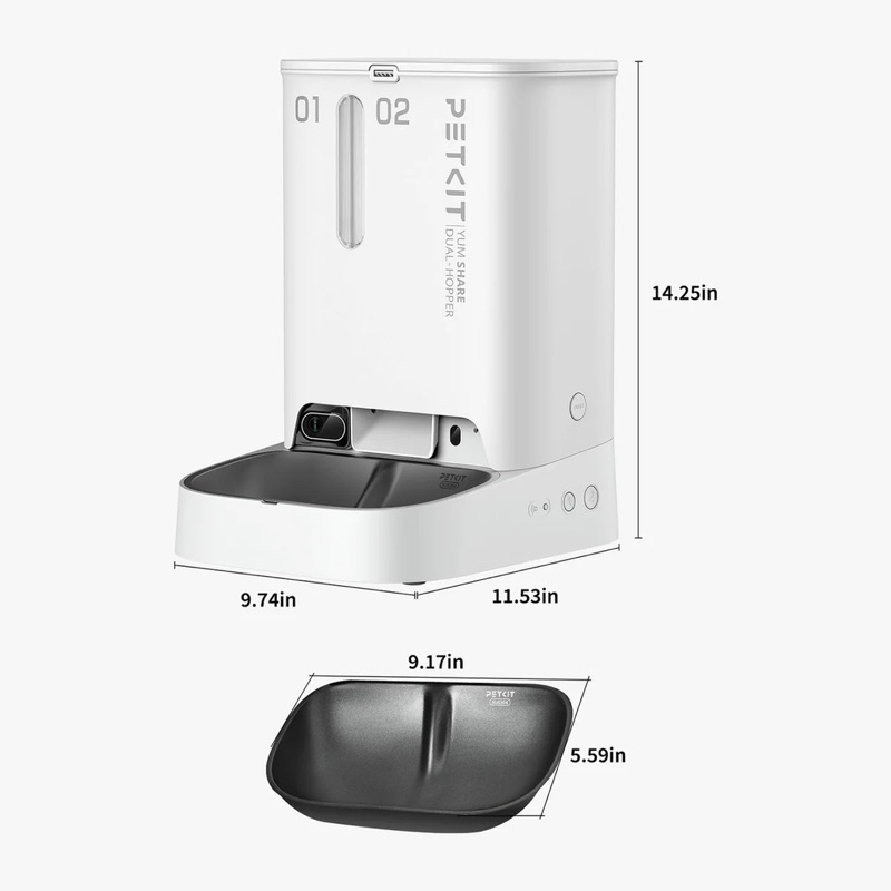Mô tả Máy ăn Petkit Yumshare Camera 2 ngăn - 3