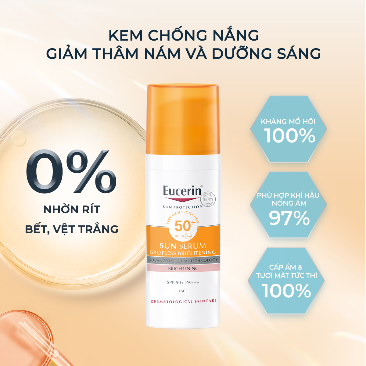 Mô tả Tinh chất chống nắng giảm thâm nám Eucerin Spotless Brightening Serum SPF50+ 50ml - 3