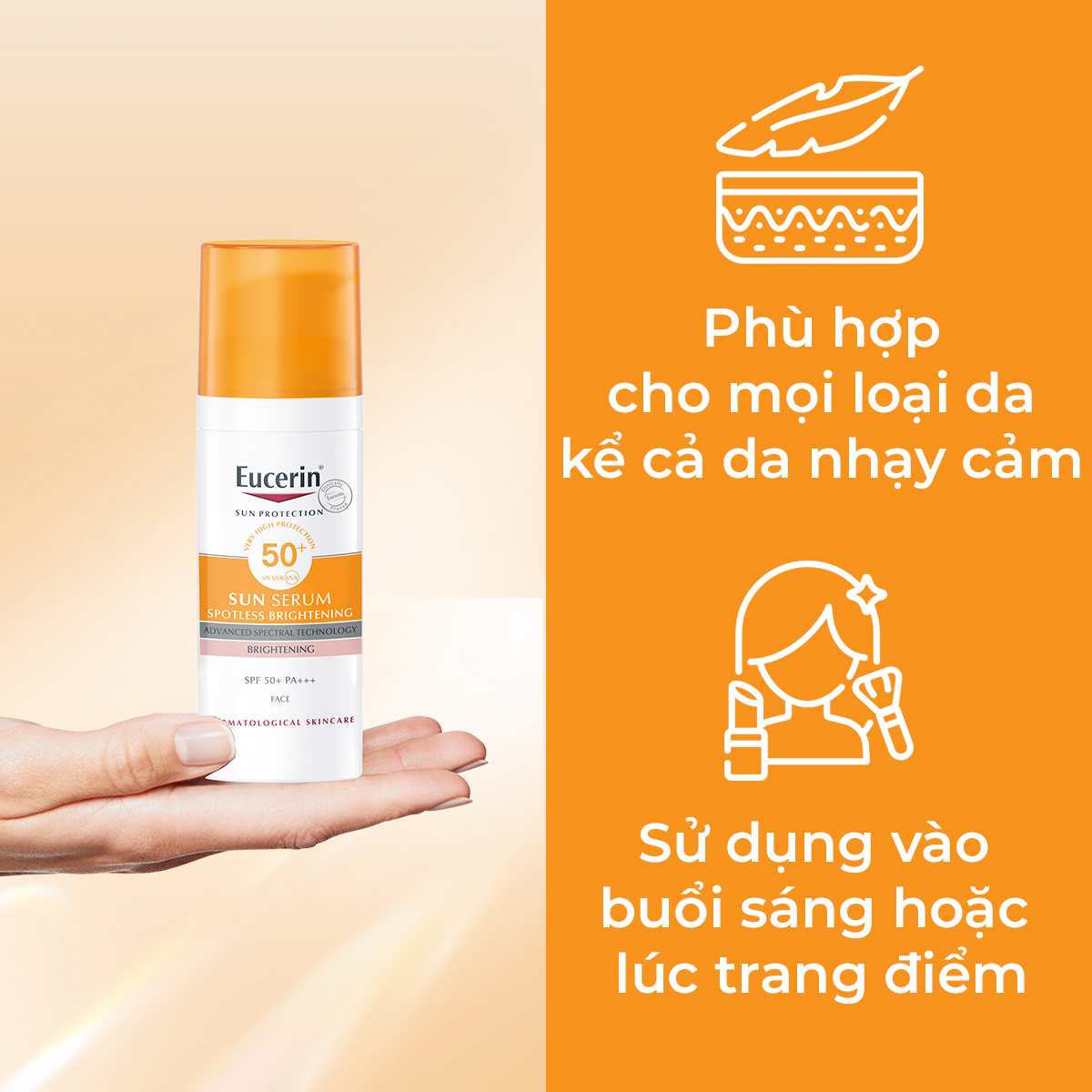 Mô tả Tinh chất chống nắng giảm thâm nám Eucerin Spotless Brightening Serum SPF50+ 50ml - 4