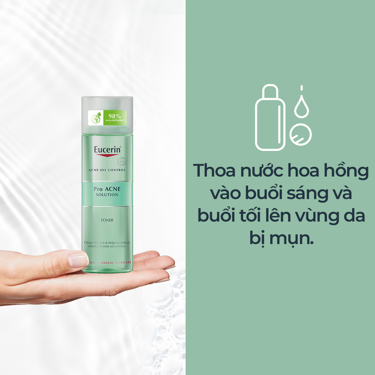 Mô tả Nước cân bằng cho da nhờn mụn Eucerin Pro Acne Toner 200ml - 1