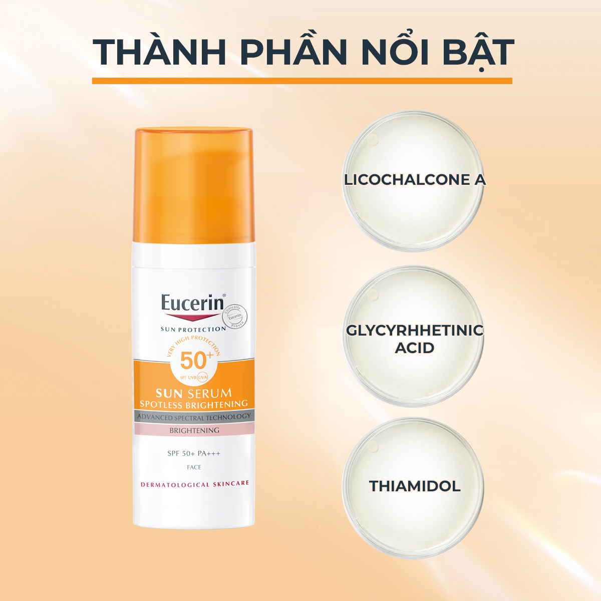 Mô tả Tinh chất chống nắng giảm thâm nám Eucerin Spotless Brightening Serum SPF50+ 50ml - 1