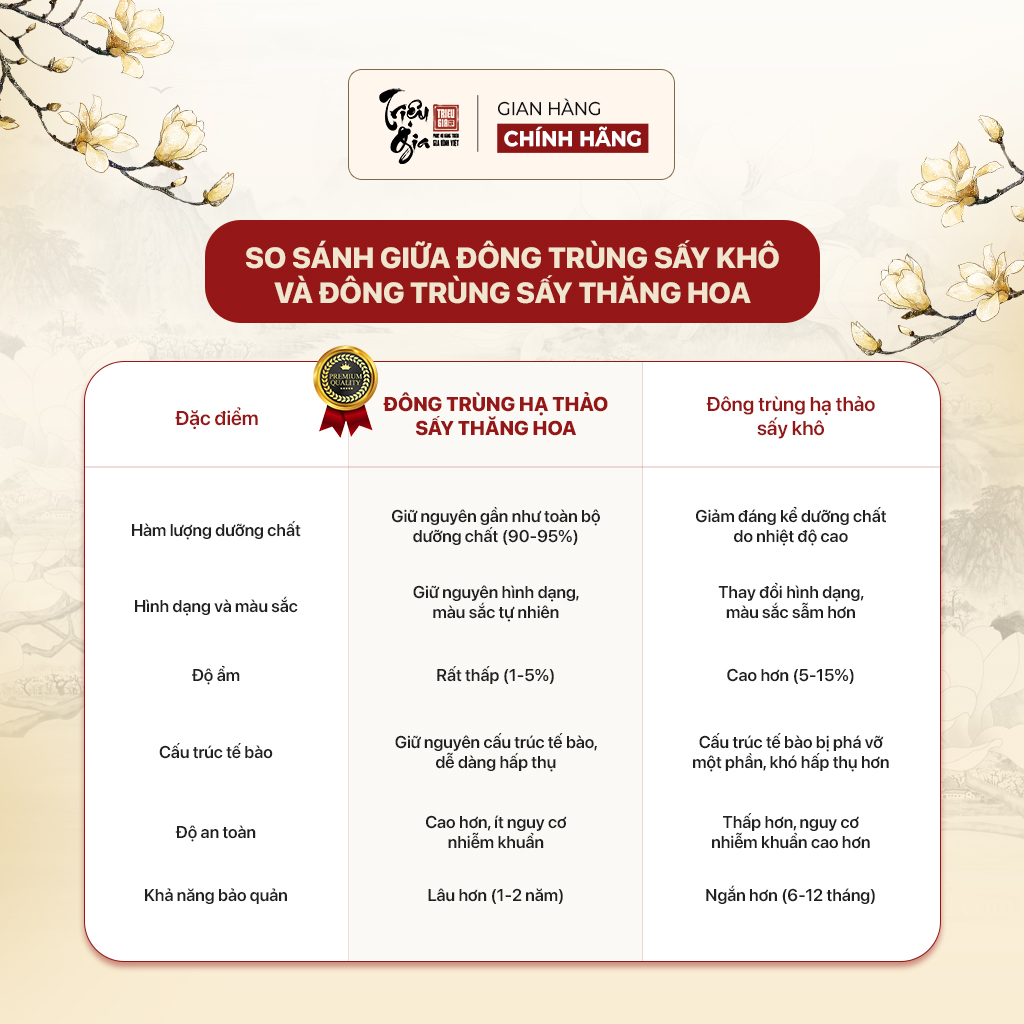 Mô tả Đông trùng hạ thảo tự nhiên sấy thăng hoa Triệu Gia tăng cường sức khỏe cải thiện lão hóa sợi gãy - 4