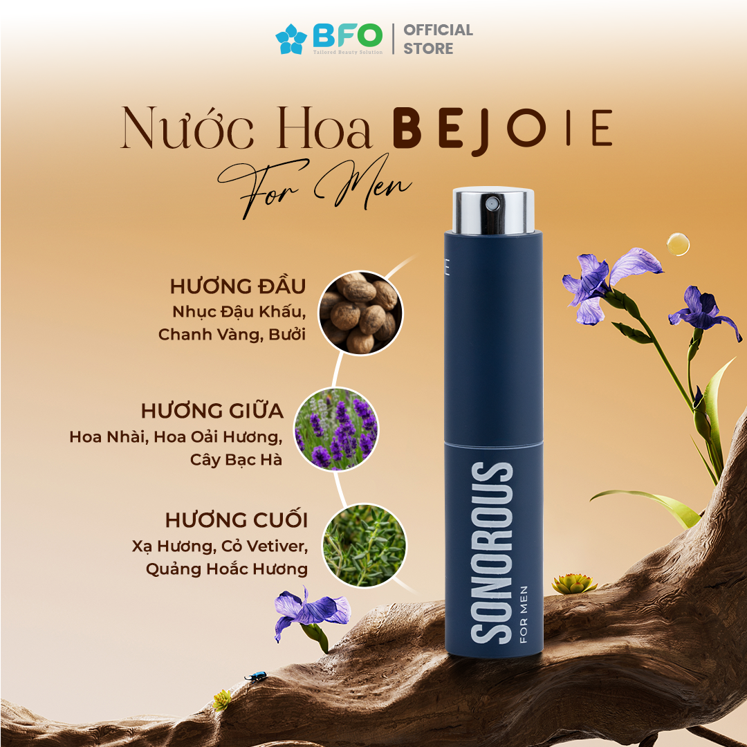 Mô tả Nước Hoa Nam Thơm Lâu Mini Hương Thơm Thanh Lịch BFO Bejoie 10ml - 4
