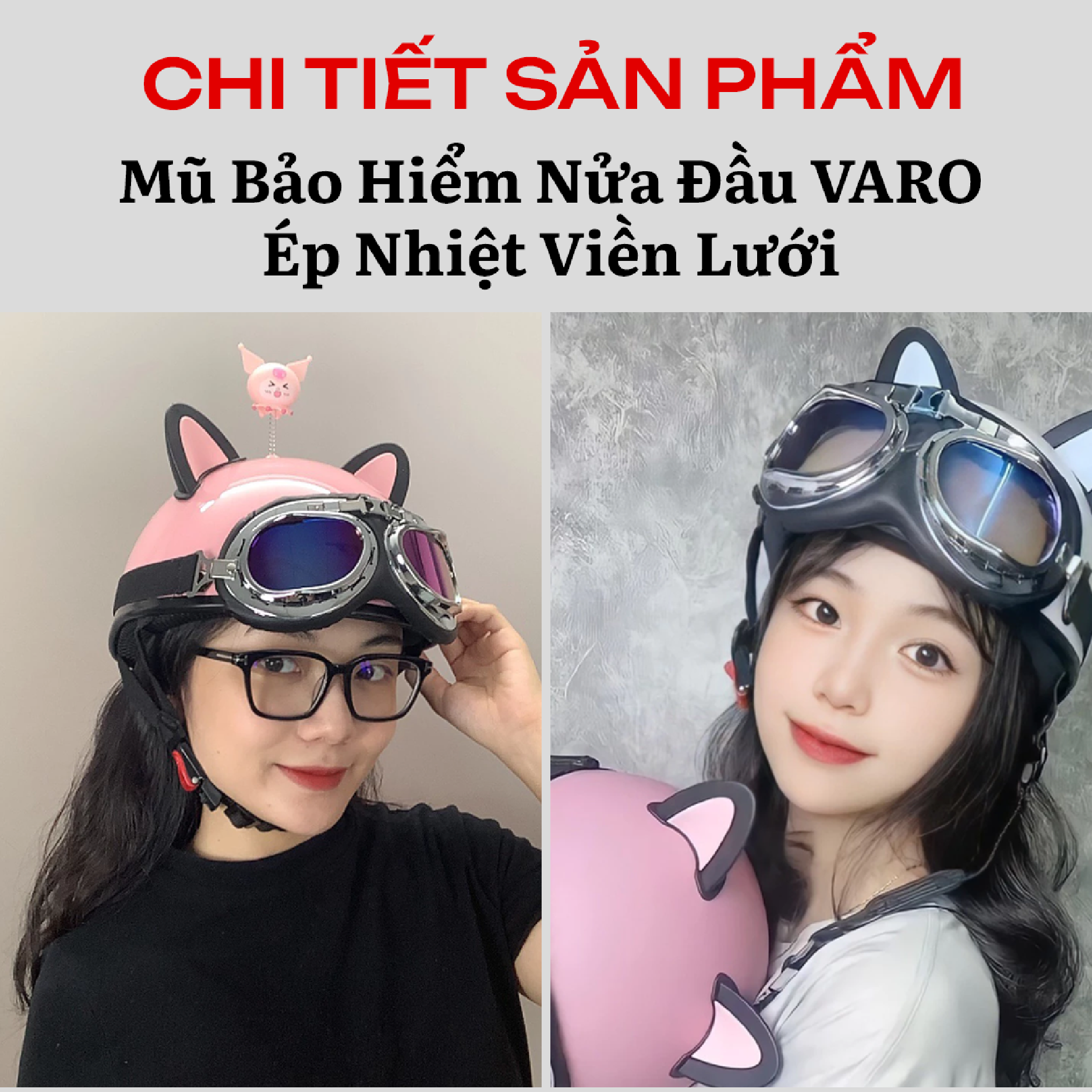 Quai đeo chắc chắn của mũ VARO