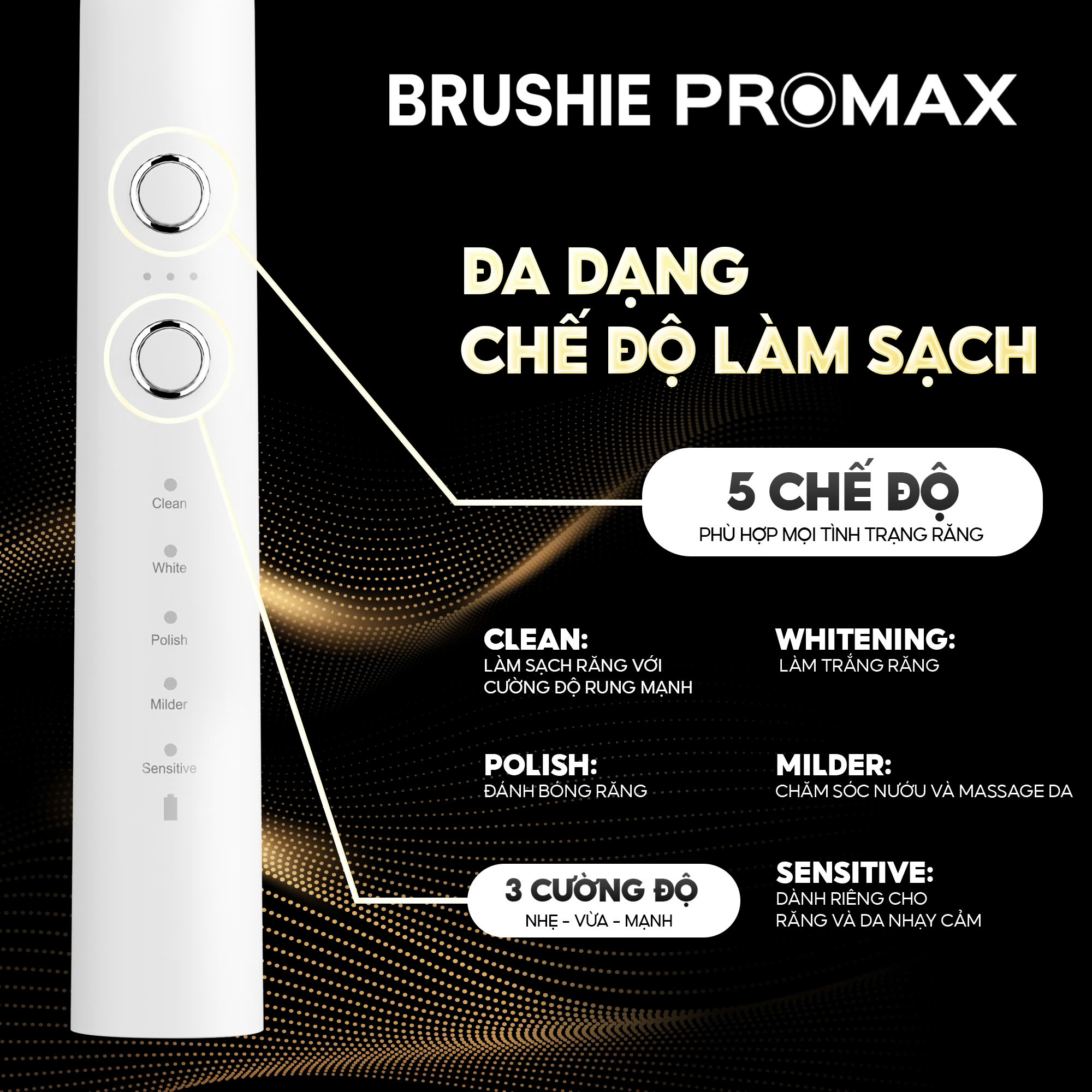 Công nghệ sóng âm Brushie Promax