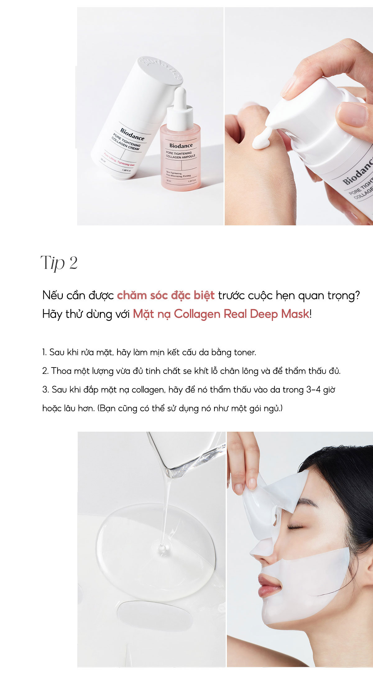Mô tả BIODANCE Tinh chất Collagen Thu Nhỏ Lỗ Chân Lông Cải Thiện Độ Đàn Hồi Da Pore Tightening Collagen Ampoule 50ml - 10