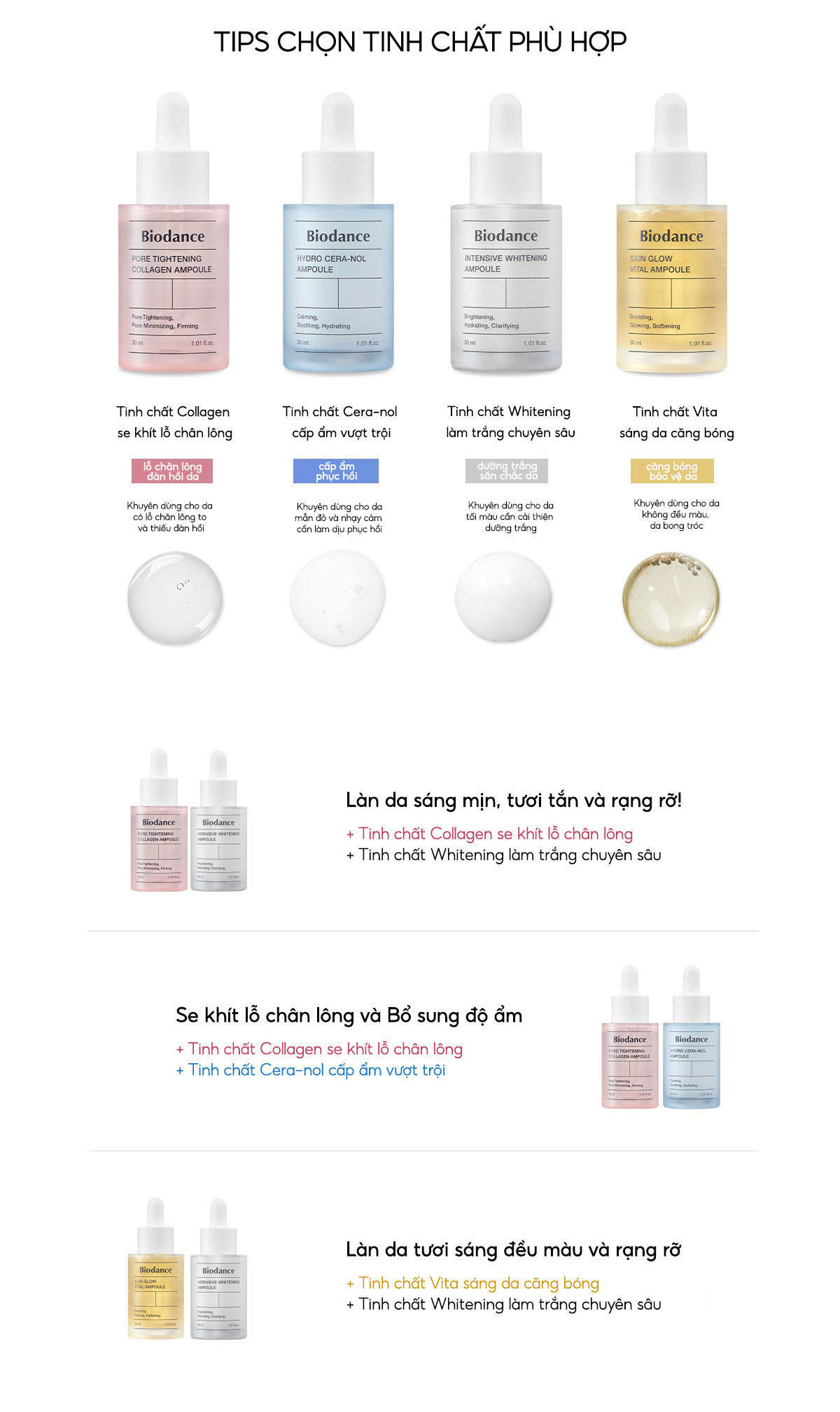 Mô tả BIODANCE Tinh chất Collagen Thu Nhỏ Lỗ Chân Lông Cải Thiện Độ Đàn Hồi Da Pore Tightening Collagen Ampoule 50ml - 11