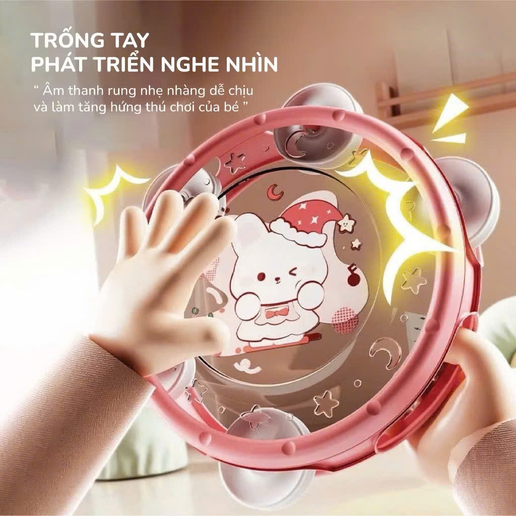 Mô tả Đồ Chơi Xúc Xắc Âm Thanh Cho Bé 6 chi tiết Hình Gấu,Thỏ KidAndMom Nhựa nguyên sinh an toàn cho bé - 11