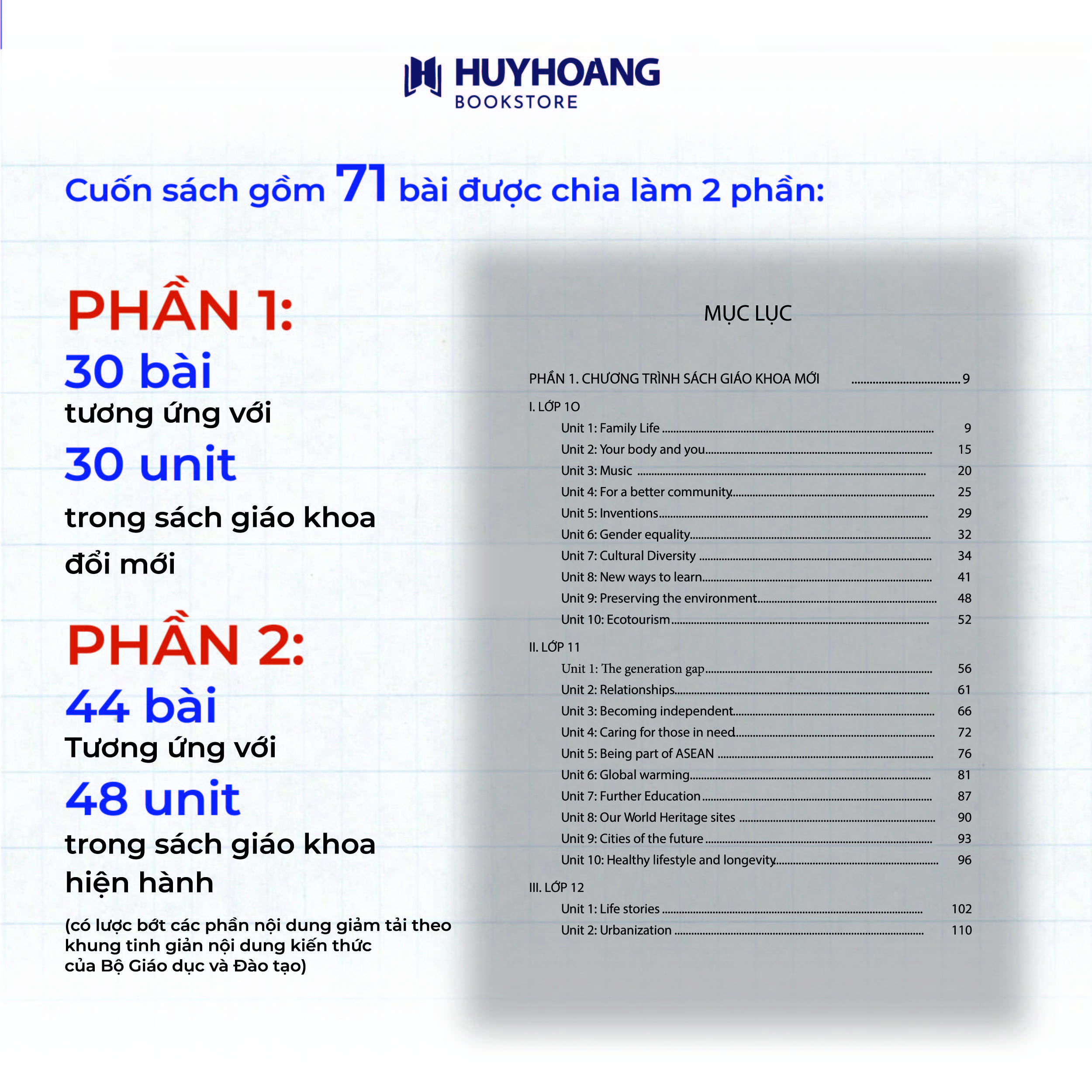Mô tả Sách - Cùng Học Cấu Trúc Tiếng Anh Trung Học Phổ Thông, tự học tiếng anh, Huy Hoàng Bookstore - 4