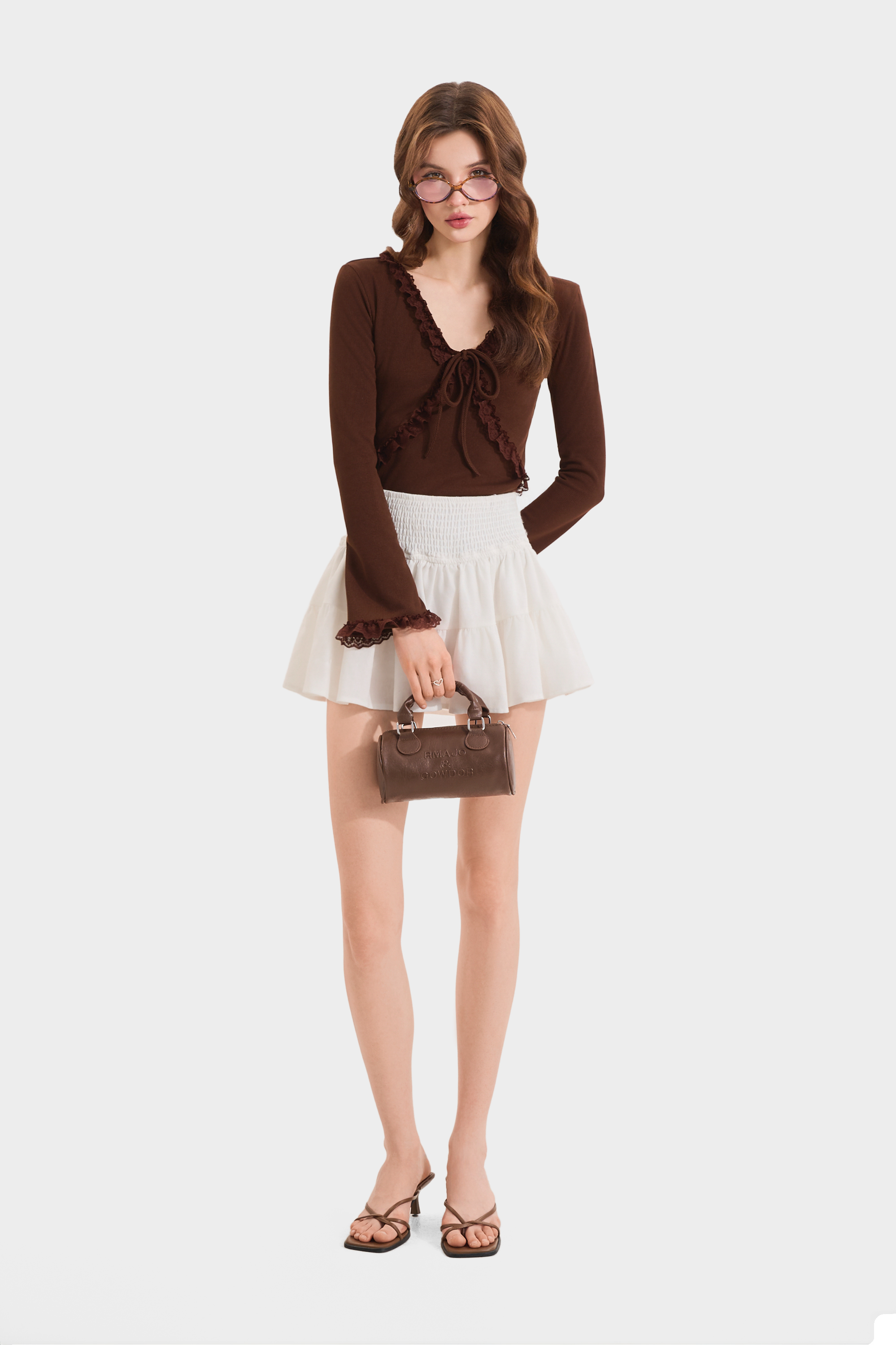 Mô tả Áo Thun Kiểu Nữ MARC FASHION Form Ôm Tay Dài  Phối Viền - FAQH100524 - 3
