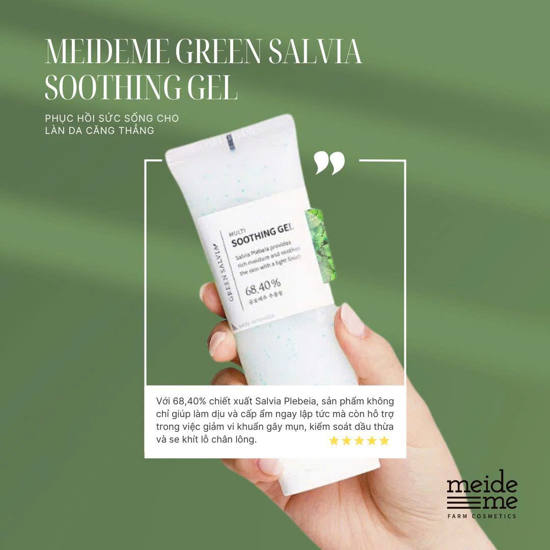 Mô tả Kem Dưỡng Meideme Green Salvia Multi Soothing Gel 70ml - 1