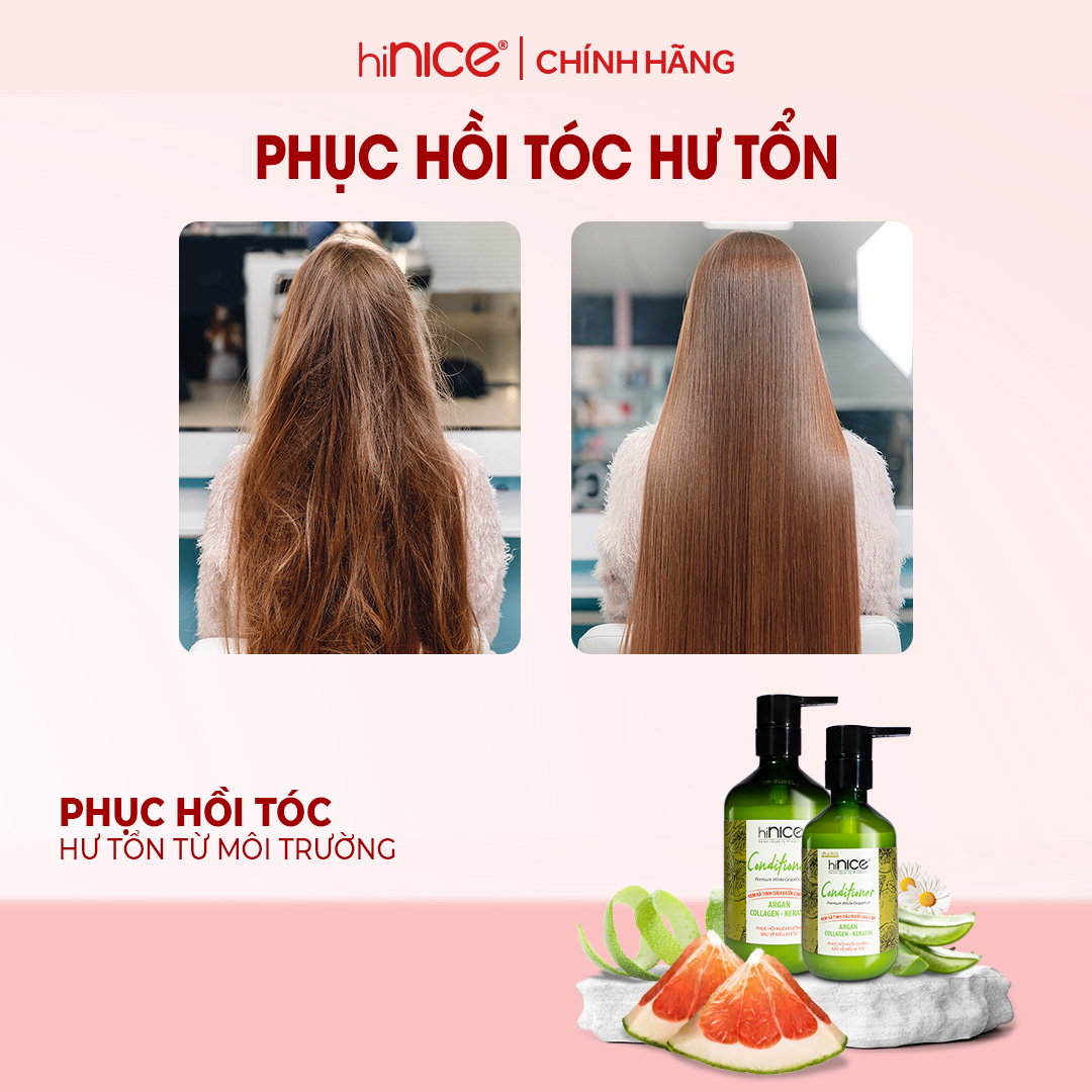 Mô tả Dây Dầu Gội Tinh Dầu Bưởi Thiên Nhiên hiNICE Grapefruit Shampoo Hỗ Trợ Giảm Rụng Tóc - 1