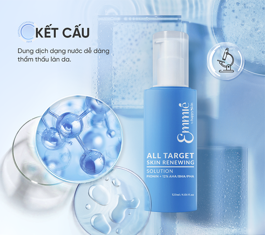 Mô tả [KOL LIVE] Dung Dịch Tẩy Tế Bào Chết All Target Skin Renewing Solution Pionin + 12% AHA/BHA/PHA 120ml - 10