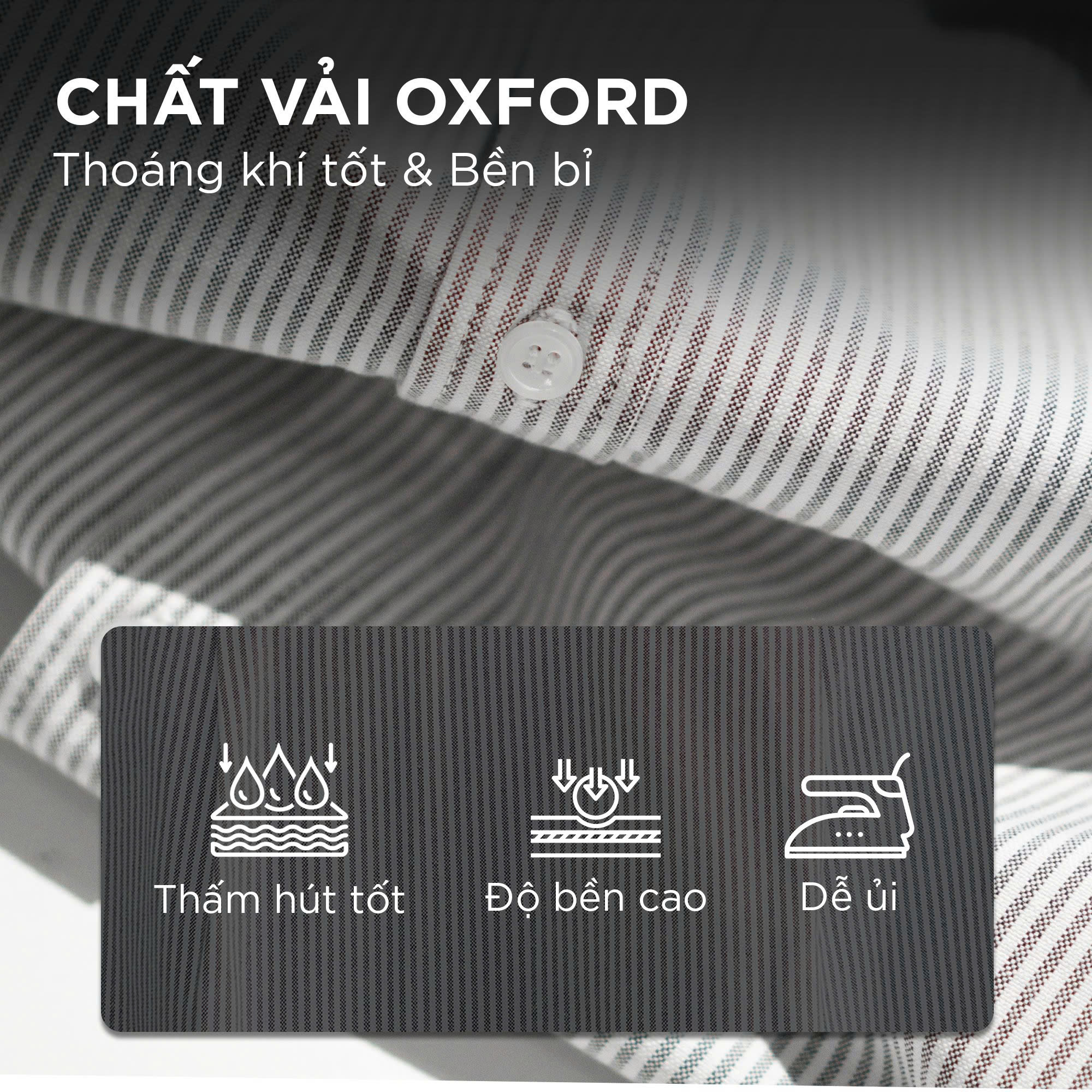 Áo sơ mi nam tay ngắn sọc dọc