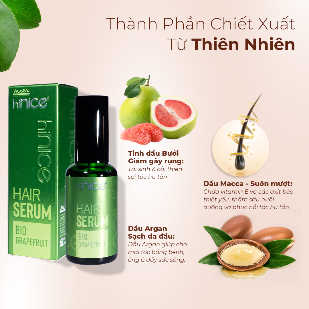 Mô tả Serum Dưỡng Tóc hiNICE Bio Grapefruit Chăm Sóc Tóc Xơ Yếu, Giảm Gãy Rụng, Hỗ Trợ Mọc Tóc - 3