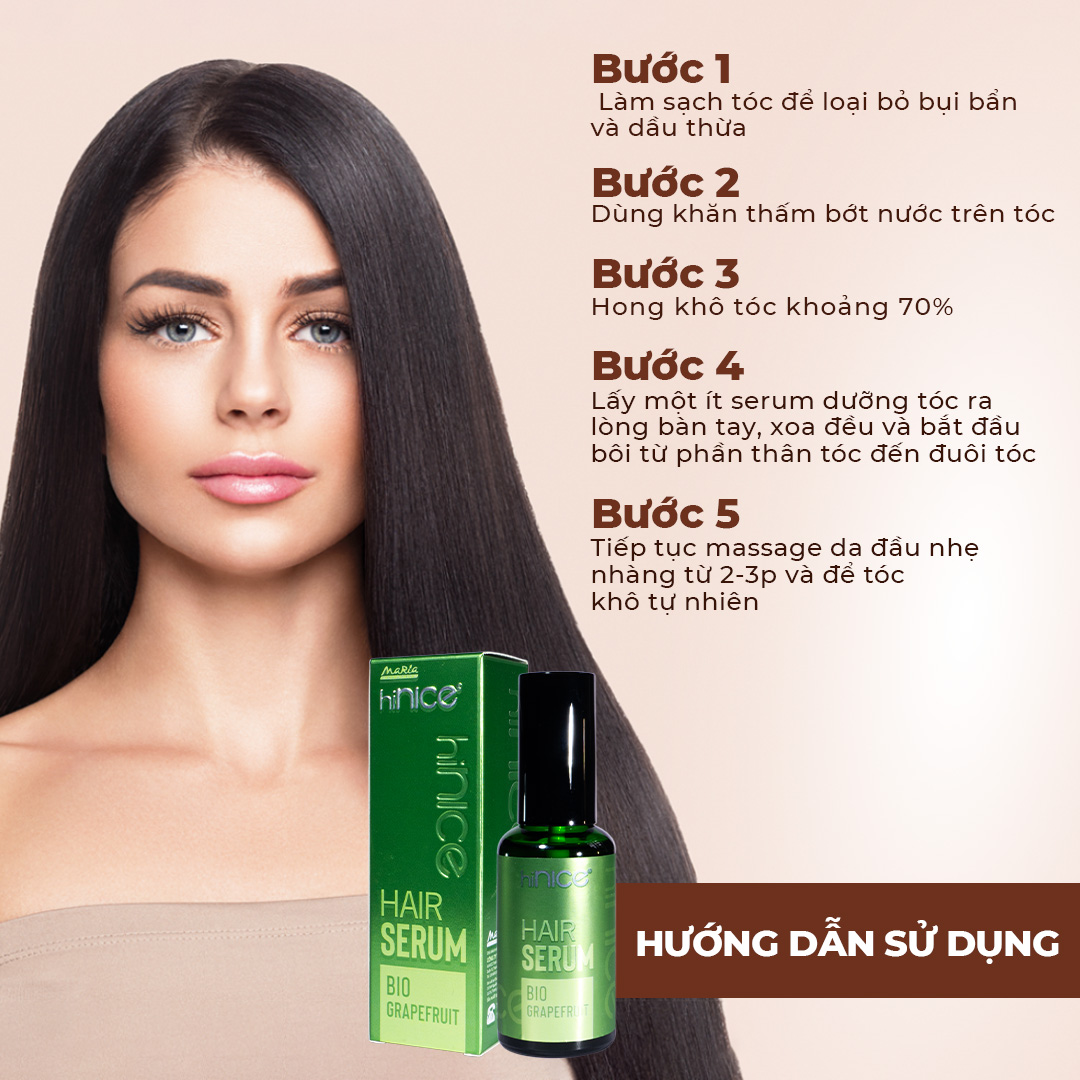 Mô tả Serum Dưỡng Tóc hiNICE Bio Grapefruit Chăm Sóc Tóc Xơ Yếu, Giảm Gãy Rụng, Hỗ Trợ Mọc Tóc - 4