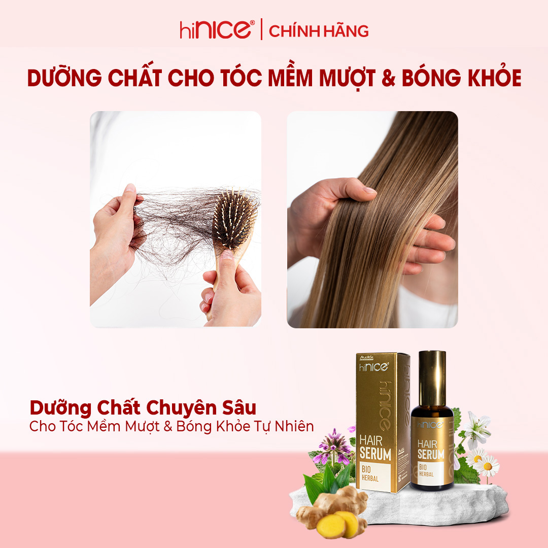 Mô tả Serum Dưỡng Tóc hiNICE Bio Herbal Hỗ Trợ Detox Da Đầu, Nuôi Dưỡng Nang Tóc - 2