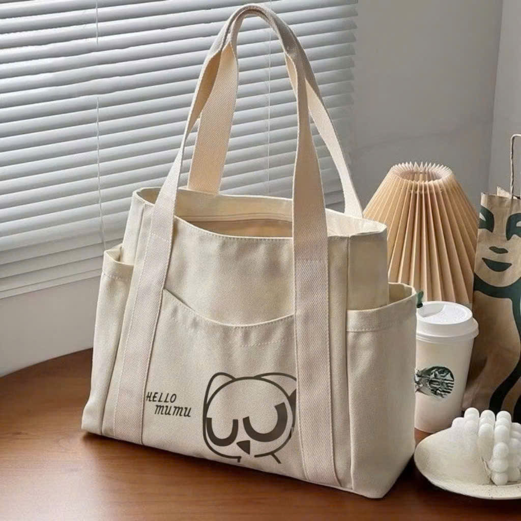 Mô tả Túi xách, túi đeo vai thời trang nam nữ vải canvas hàn quốc HARAS - 2
