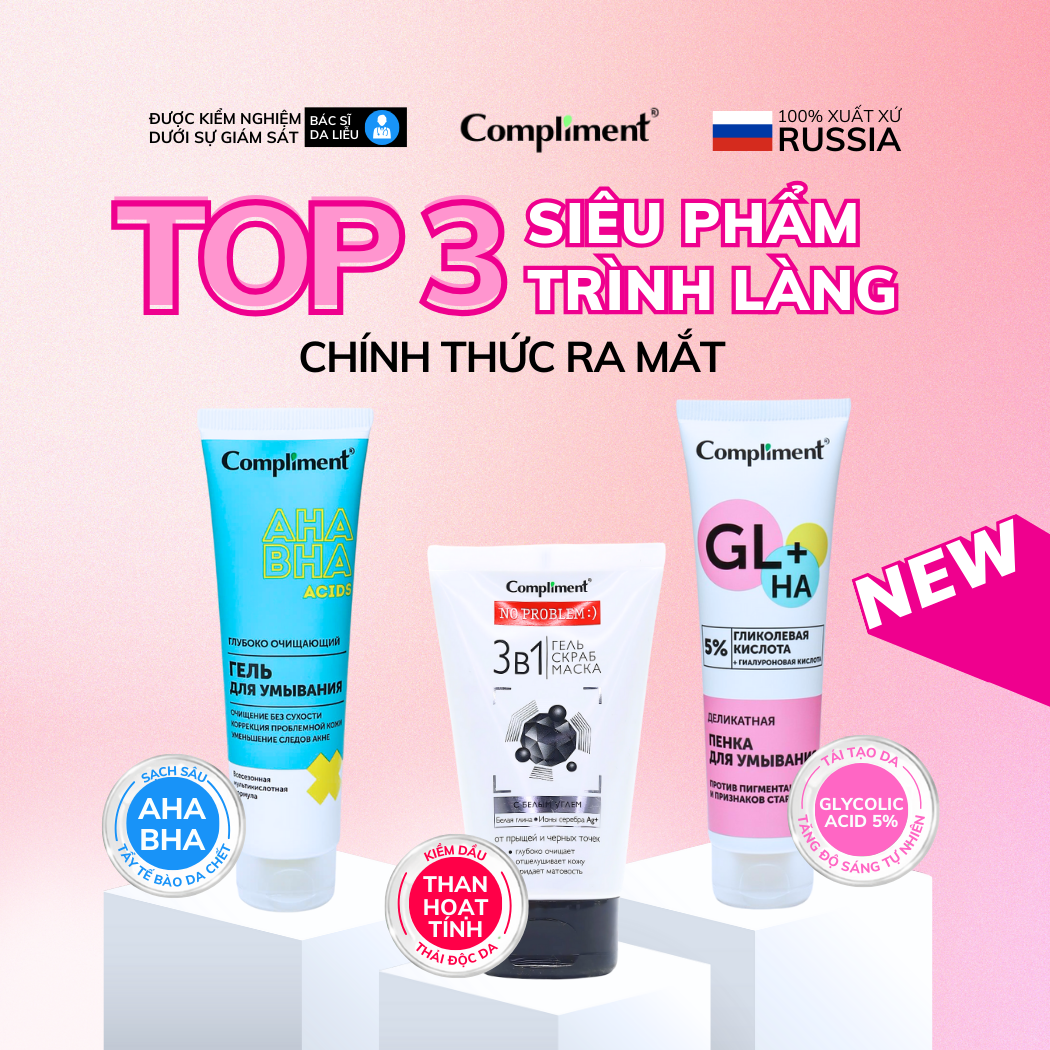 Mô tả Sữa Rửa Mặt Compliment No Problem Giúp Làm Sạch Sâu, Hỗ Trợ Giảm Mụn, Không Khô Da 200ml - 1
