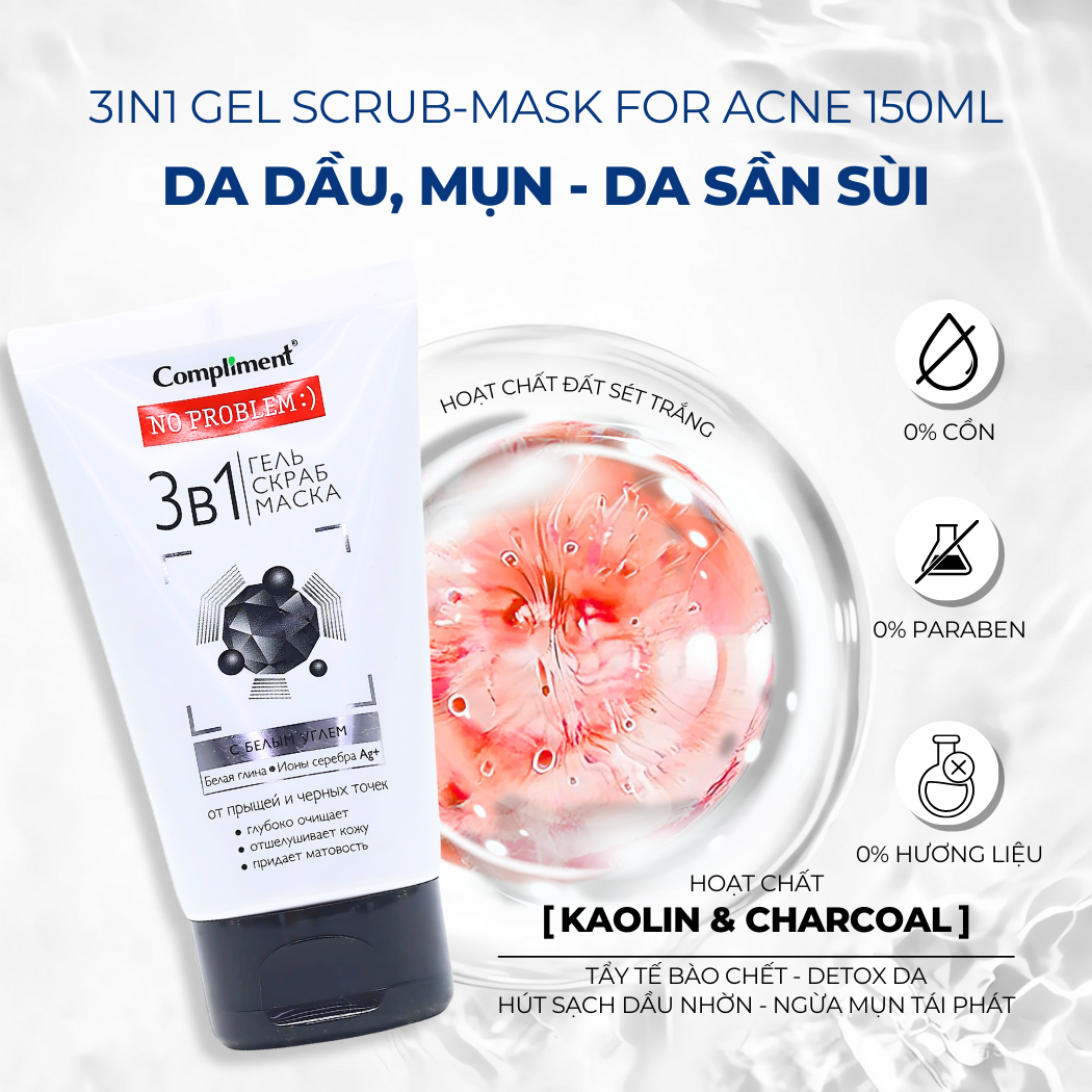Mô tả Sữa Rửa Mặt Dịu Nhẹ Cho Da Nhạy Cảm Compliment Cleanser Gel Tạo Bọt Low Ph 150ml - 6