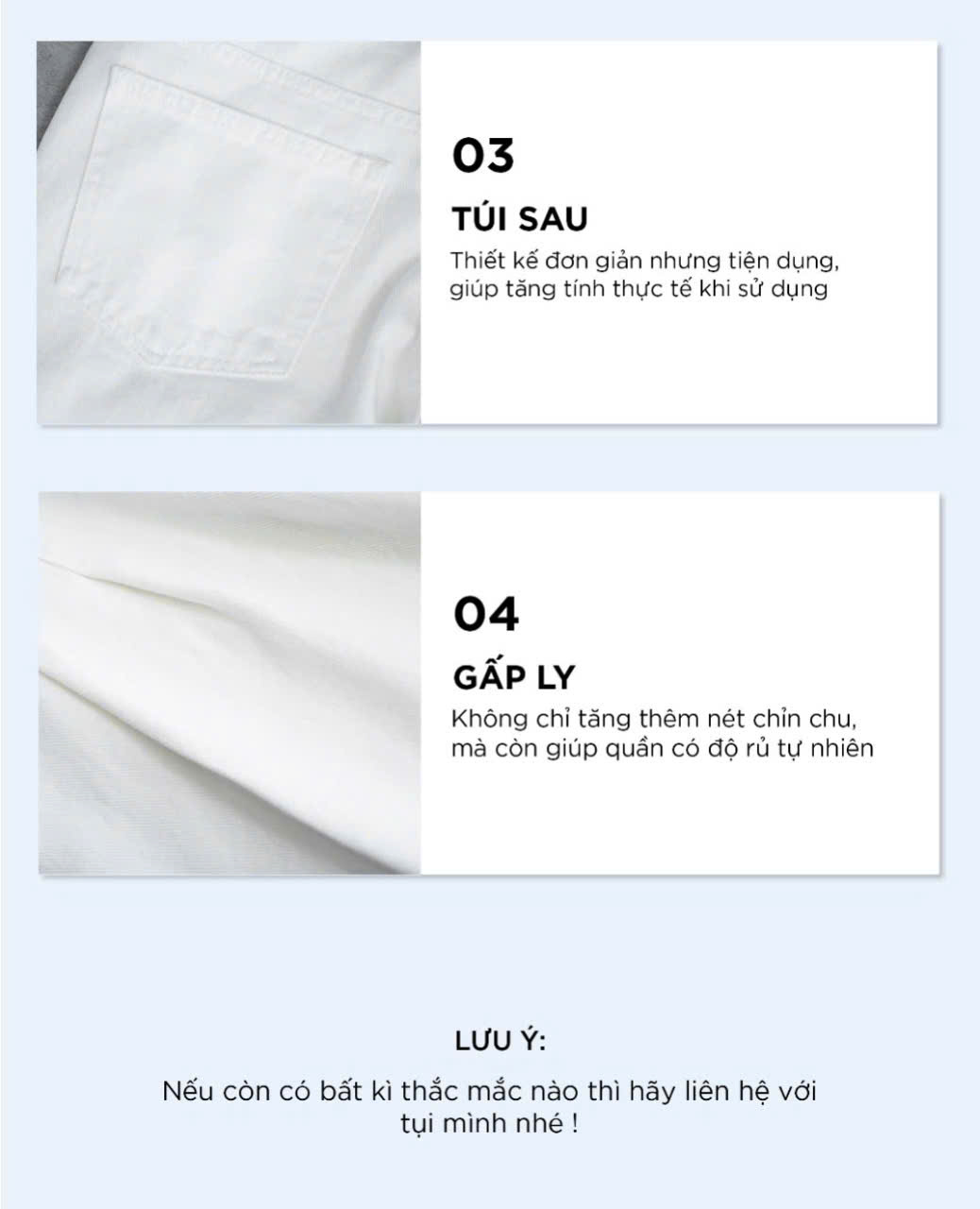Mô tả Quần jeans dài nam REVAL ống rộng xếp ly CAPMAN CLUB, thoải mái đi học - đi làm - đi chơi - 3