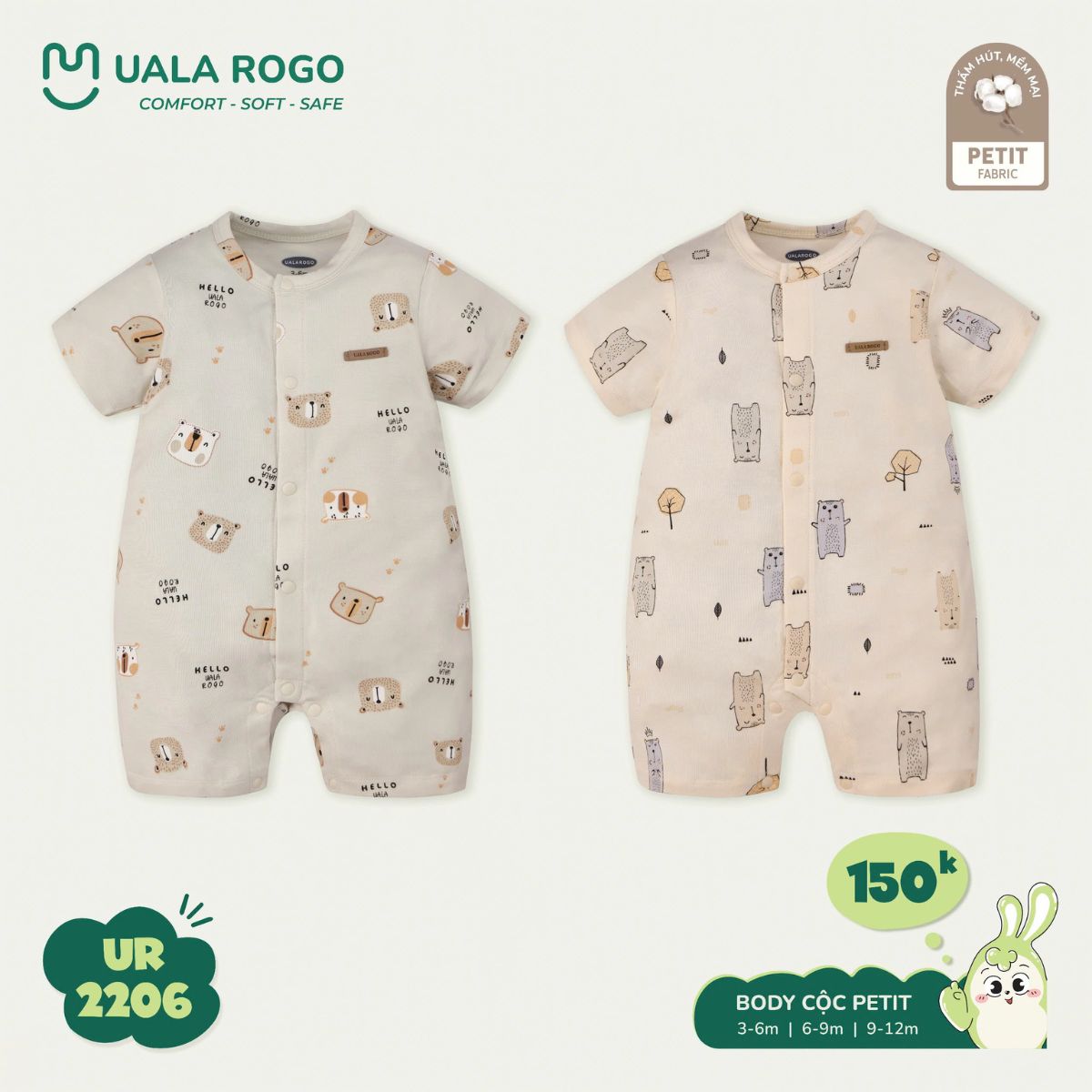 Bodysuit Ualarogo Sợi Tre Bamboo
