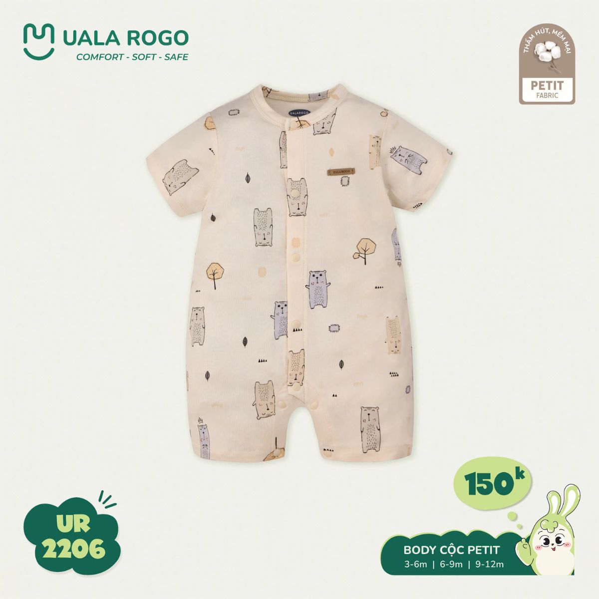Thiết kế cúc giữa tiện lợi bodysuit