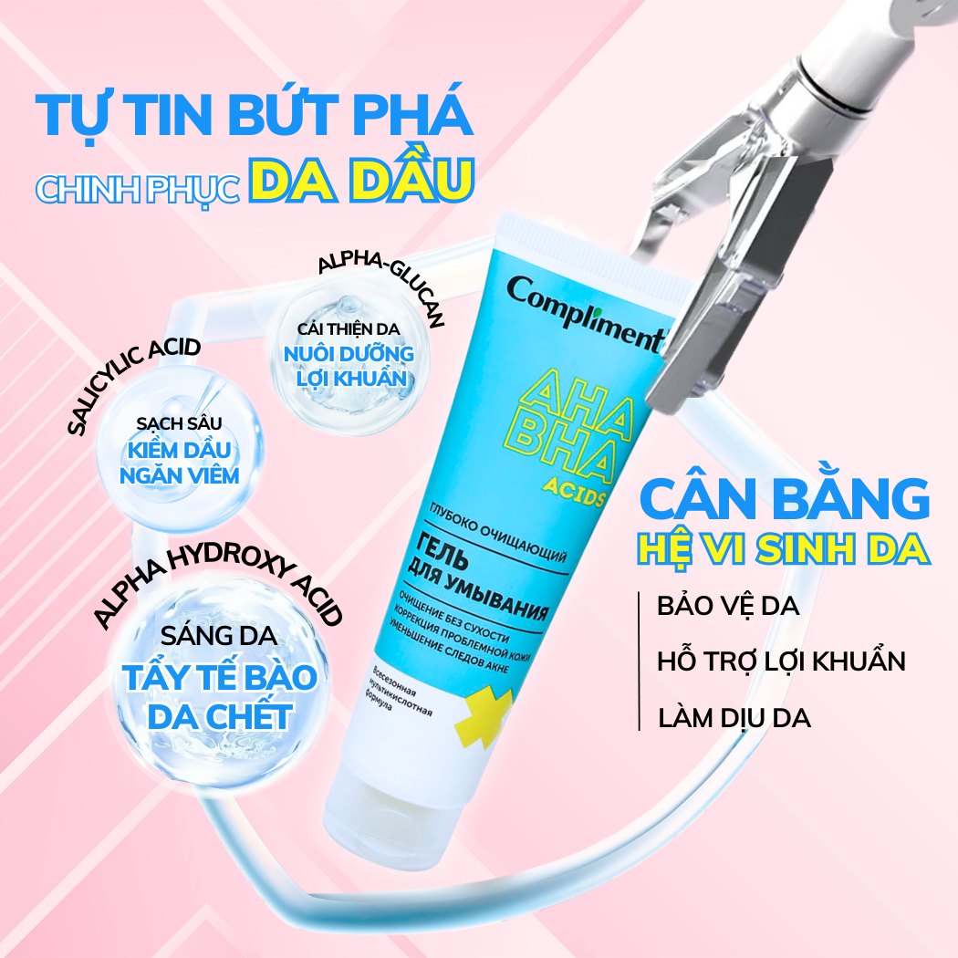 Mô tả Sữa Rửa Mặt Compliment No Problem Ngăn Ngừa Mụn Sạch Sâu 200ml - 1