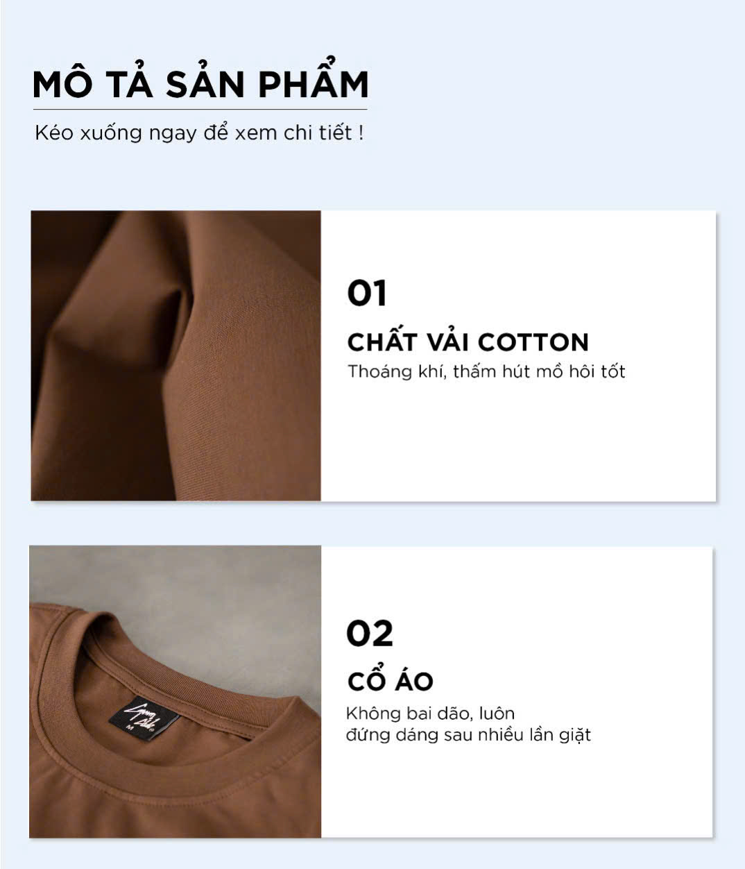 Chi tiết vải áo thun CAPMAN CLUB