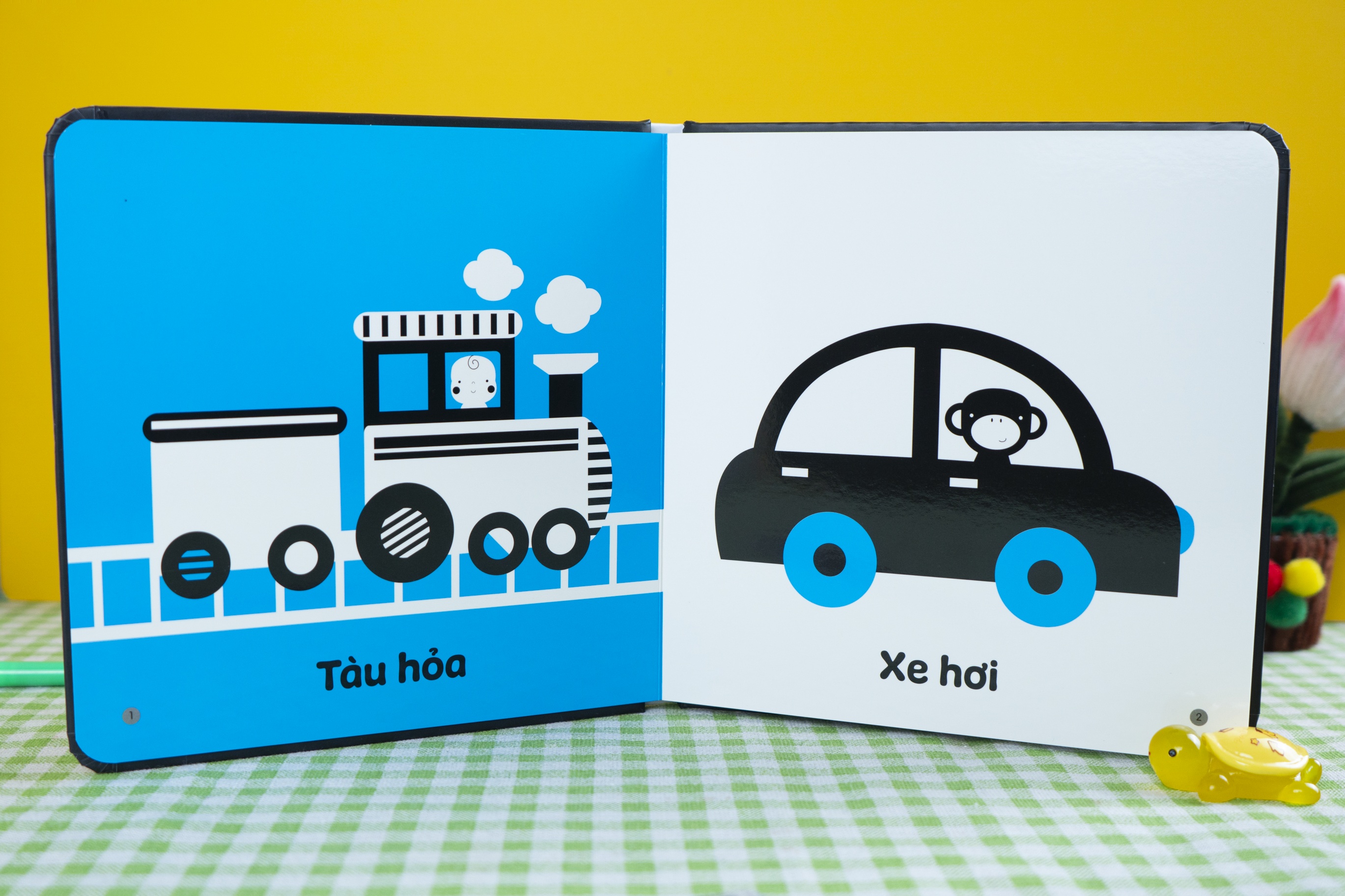 Mô tả Sách - Sách kích thích thị giác và xúc giác trọn bộ 4 tập cho bé 0-3 tuổi Đinh Tị Books - 5