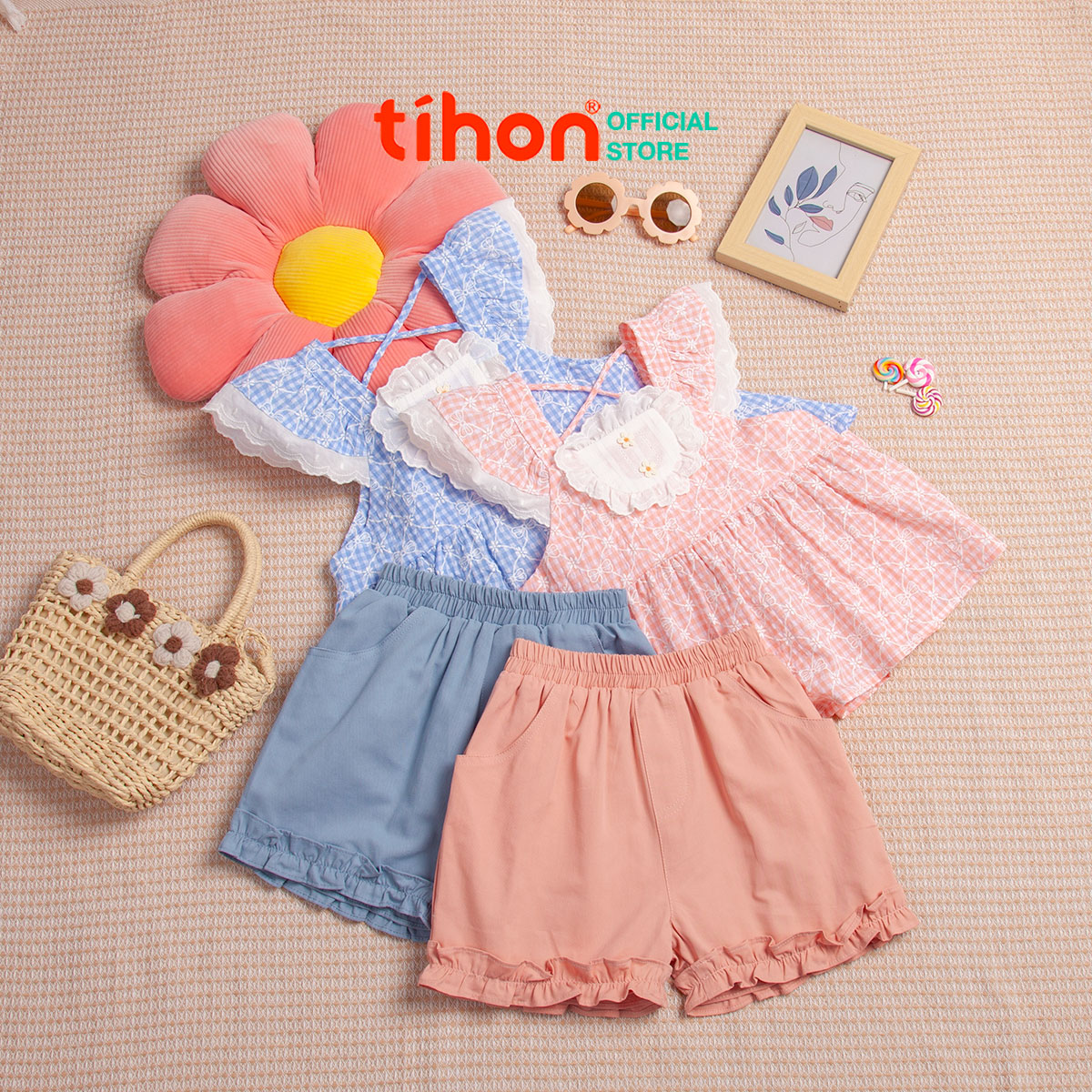 Chất liệu vải thô phối kaki TIHON
