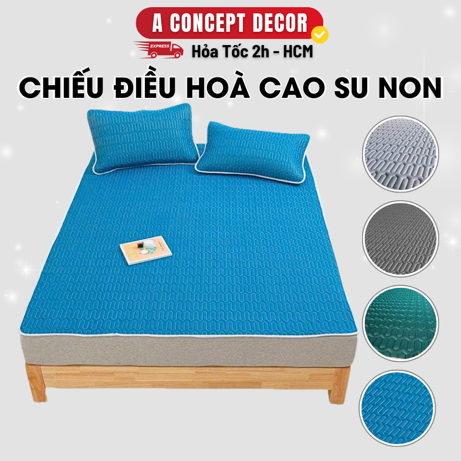 Mô tả Chiếu Điều Hoà Cao Su Non A Concept Decor Chiếu Điều Hoà Tencel Cao Cấp Mát Lạnh Bo Chun Chiếu Ngủ Êm Ái Thoáng Khí - 1
