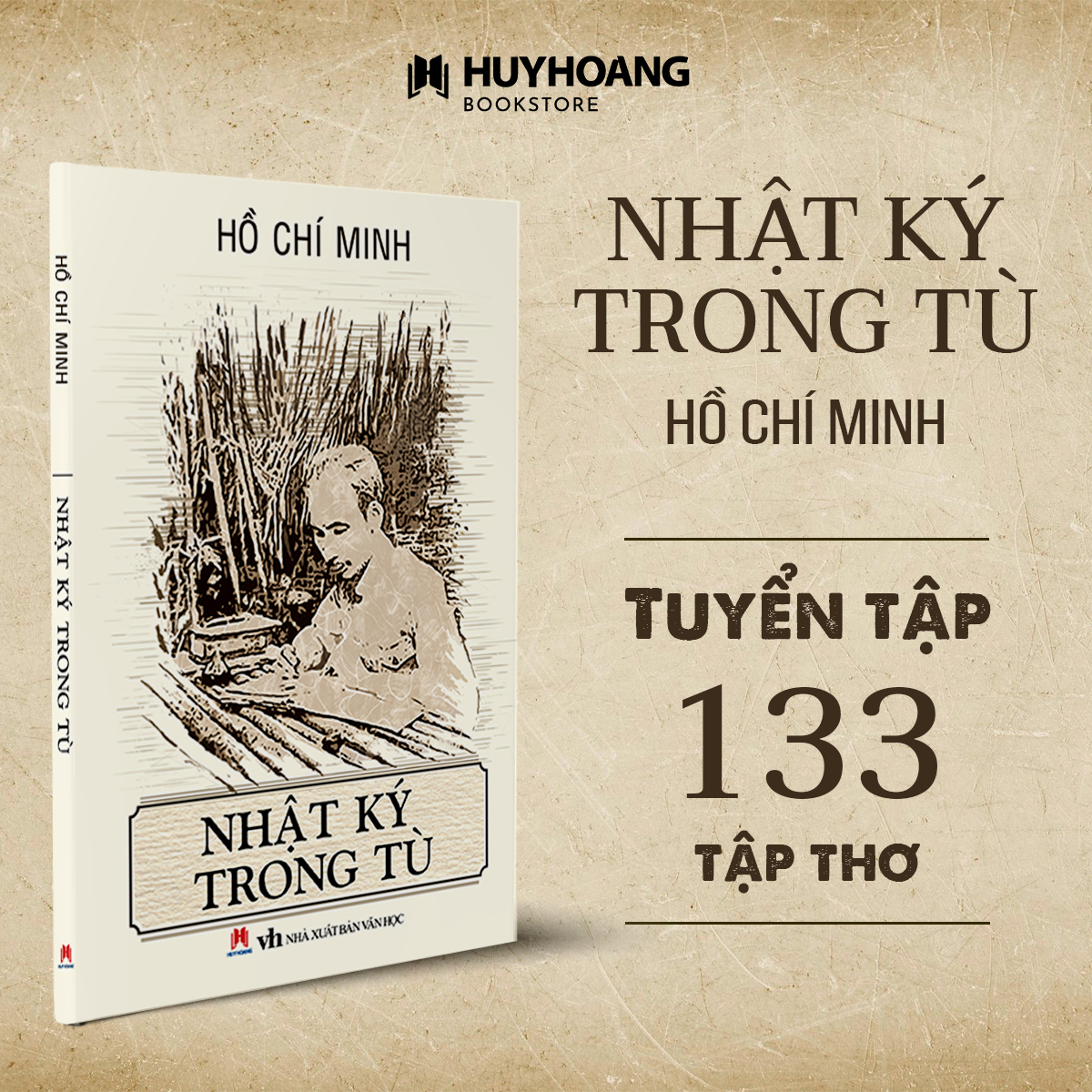 Mô tả Sách nhật ký trong tù hồ chí minh, thơ hồ chí minh, sách bác hồ, văn học kinh điển, tác phẩm văn học - 1