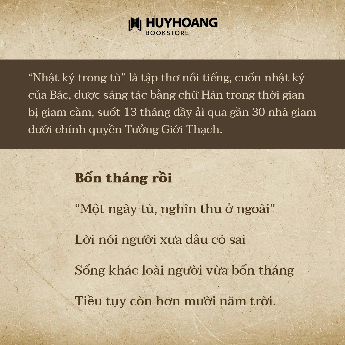 Mô tả Sách nhật ký trong tù hồ chí minh, thơ hồ chí minh, sách bác hồ, văn học kinh điển, tác phẩm văn học - 2