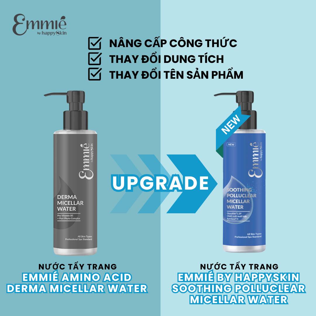 Mô tả MUA 1 TẶNG 1 Nước Tẩy Trang Emmié by happySkin Soothing Polluclear Micellar Water 220ml - 1