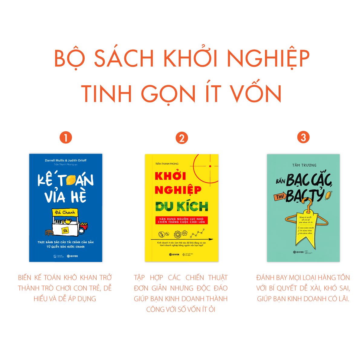 Mô tả Sách - Combo Khởi Nghiệp Tinh Gọn Ít Vốn - 1