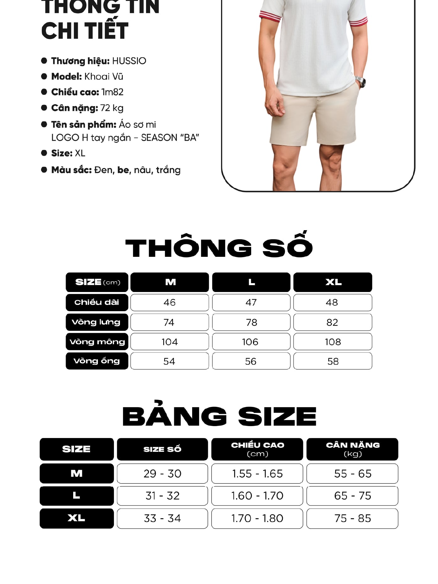 Mô tả Quần short nam SEASON "BA" vải kaki nhung xuất xịn, co giãn 4 chiều, chuẩn form - HUSSIO - 10