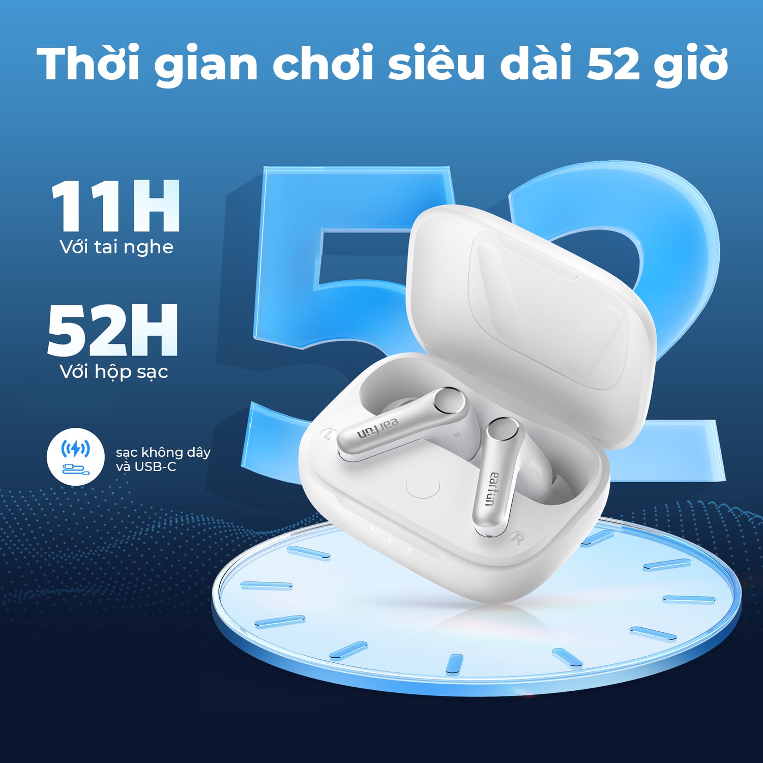 Mô tả Tai nghe True Wireless Earfun Air Pro 4 bluetooth 5.4 chống ồn Ultra ANC 50dB âm LDAC Aptx Lossless - 4