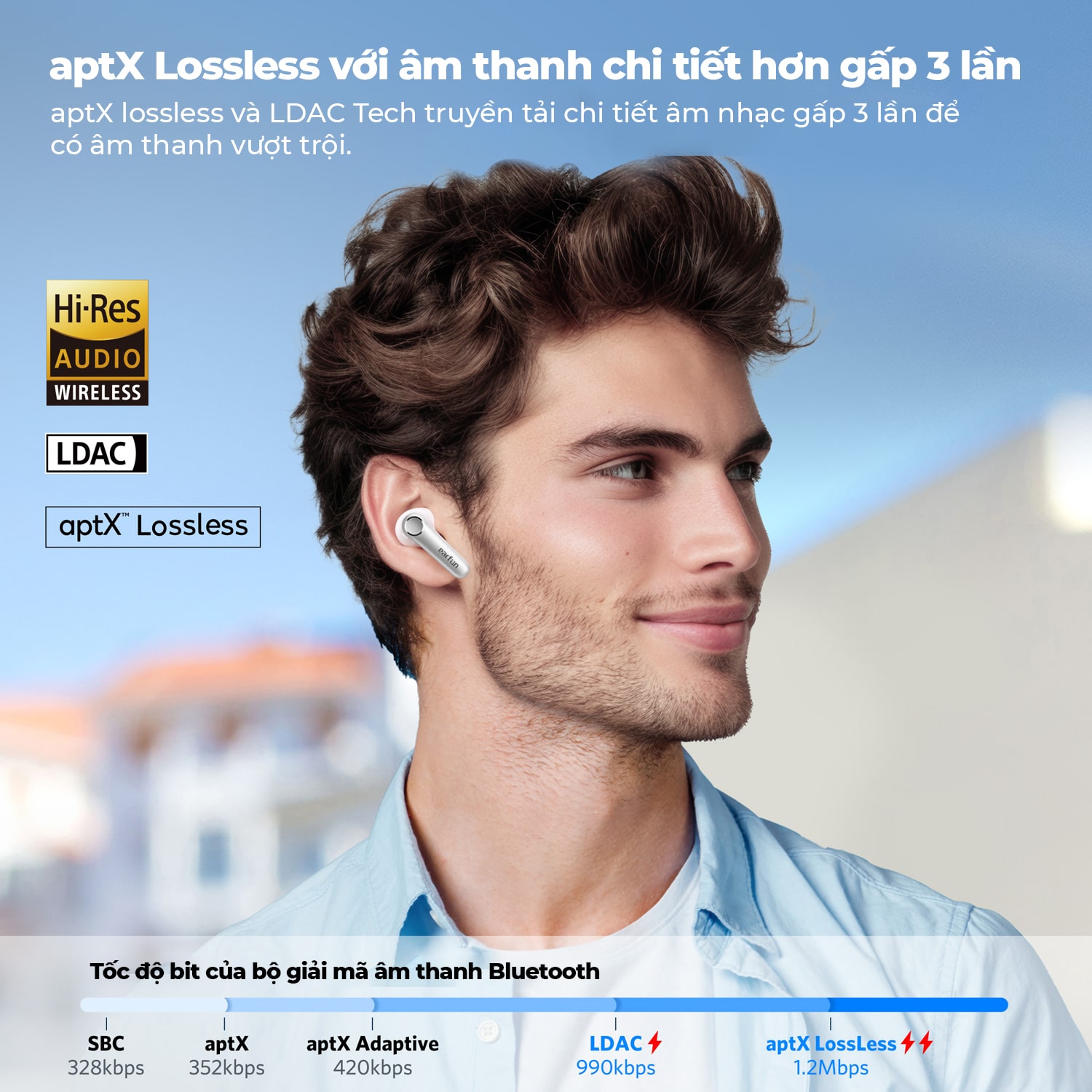 Mô tả Tai nghe True Wireless Earfun Air Pro 4 bluetooth 5.4 chống ồn Ultra ANC 50dB âm LDAC Aptx Lossless - 6