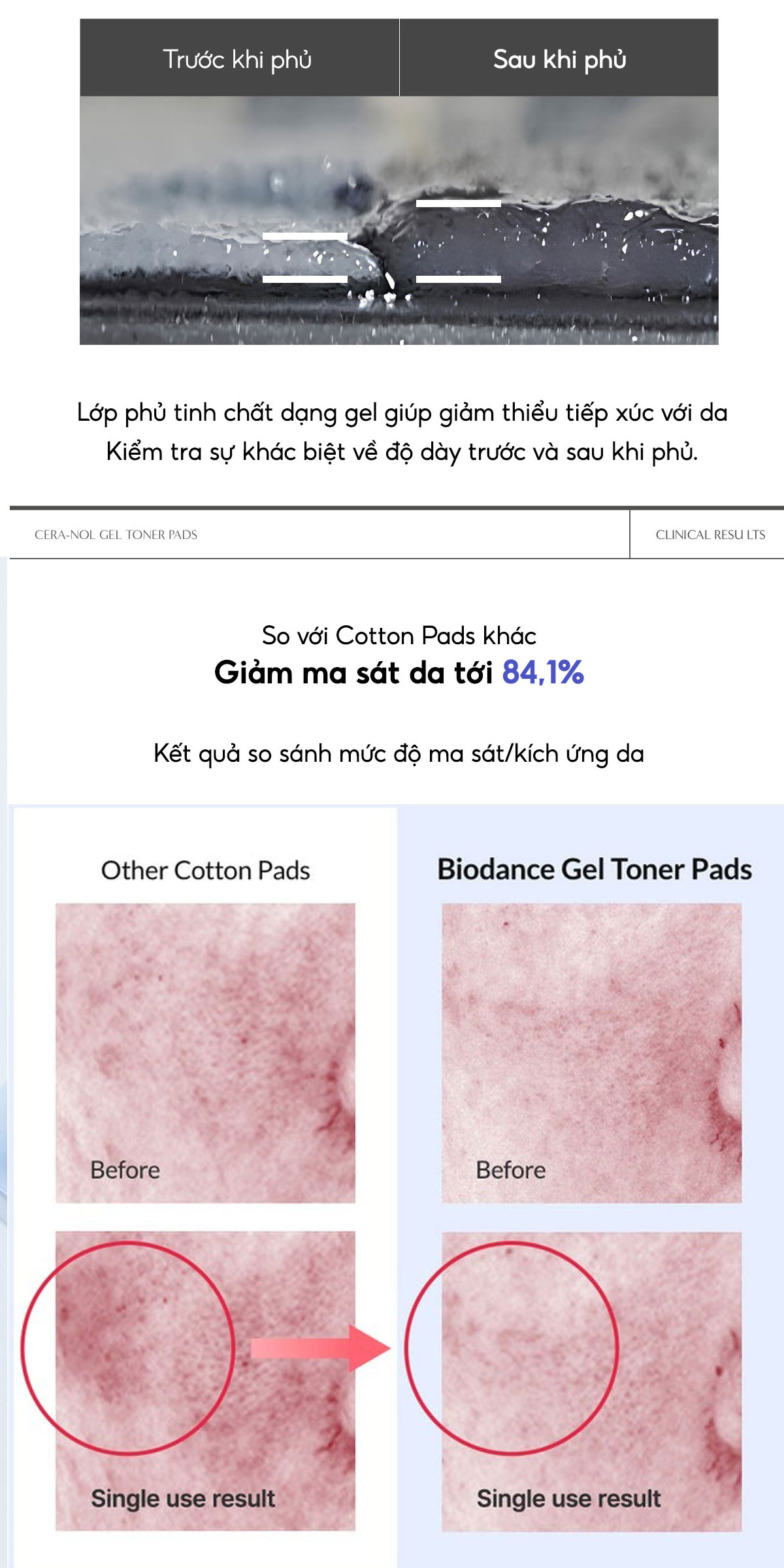 Mô tả BIODANCE Toner Pad Dạng Gel Cấp Ẩm Cho Da Ẩm Mượt Rạng Rỡ Cera-nol Gel Toner Pads 140g (60pads) - 4