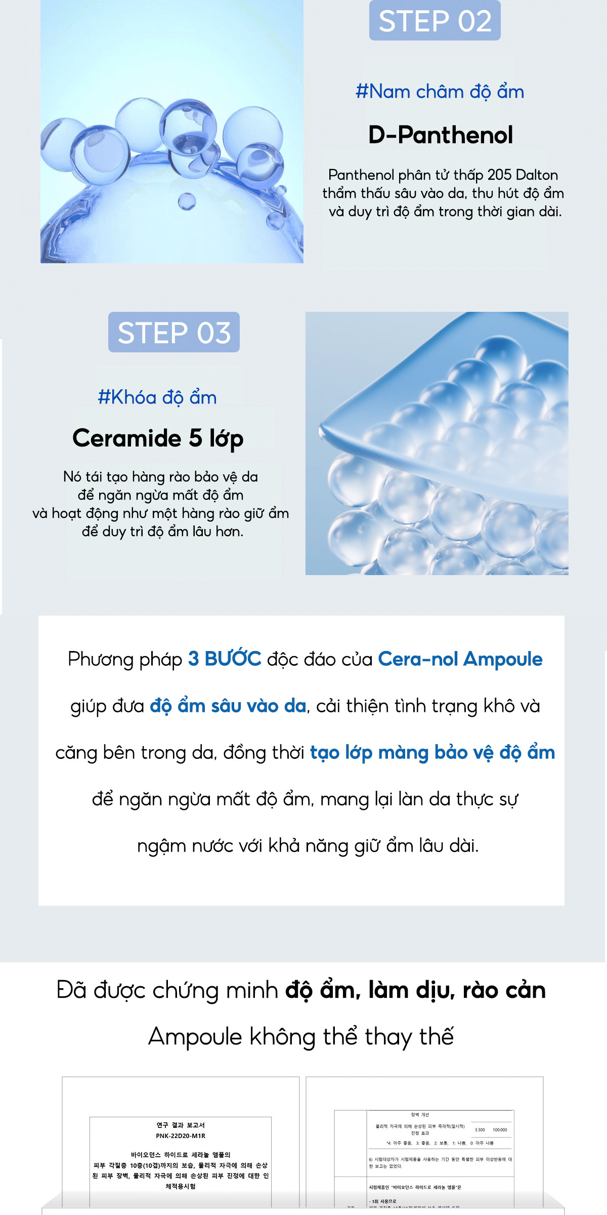 Mô tả BIODANCE Tinh Chất Cấp Ẩm Phục Hồi Nền Da Giảm Kích Ứng Giúp Da Mịn Màng Căng Mọng Hydro Cera-Nol Ampoule 50ml - 7