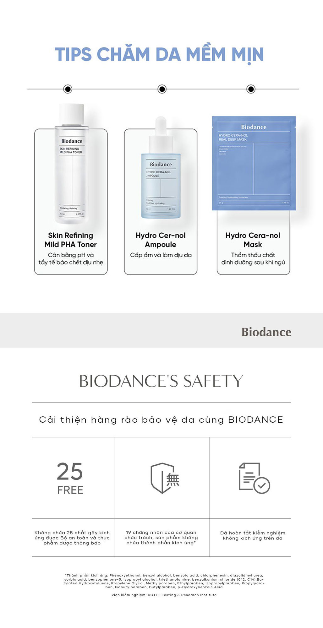 Mô tả BIODANCE Tinh Chất Cấp Ẩm Phục Hồi Nền Da Giảm Kích Ứng Giúp Da Mịn Màng Căng Mọng Hydro Cera-Nol Ampoule 50ml - 10