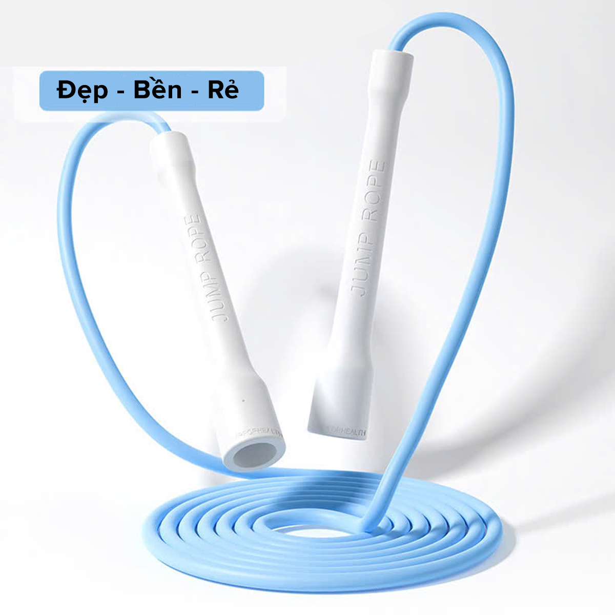 Mô tả Combo Dây Nhảy Tốc Độ PVC Dày 6mm Dài 3m + Kìm Bóp Tay Đếm Số Tự Động Kháng Lực 5 - 60kg Chính Hãng Amalife - 4